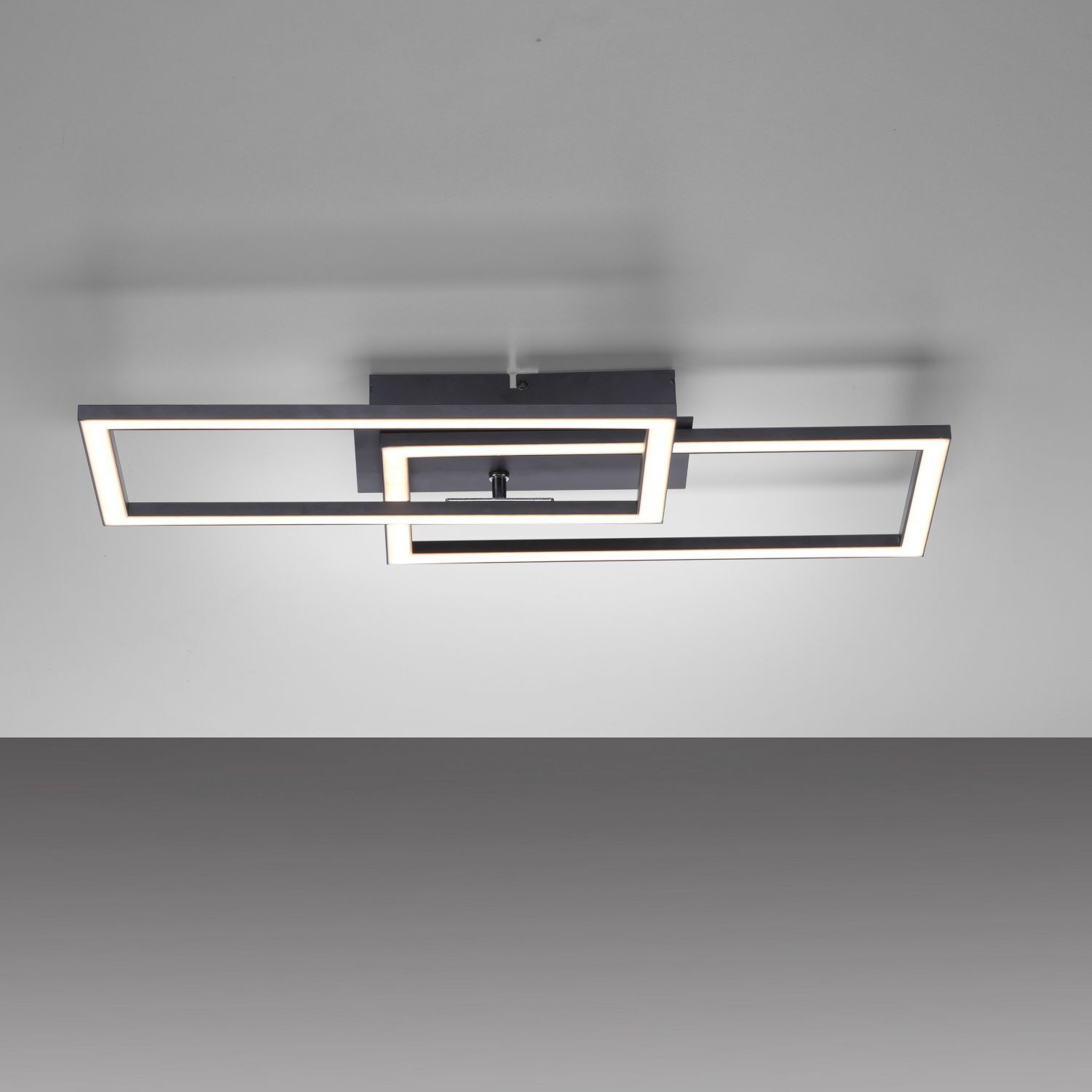 Dimmbare LED Deckenleuchte Schwarz 4200 lm 3000 K 36 W