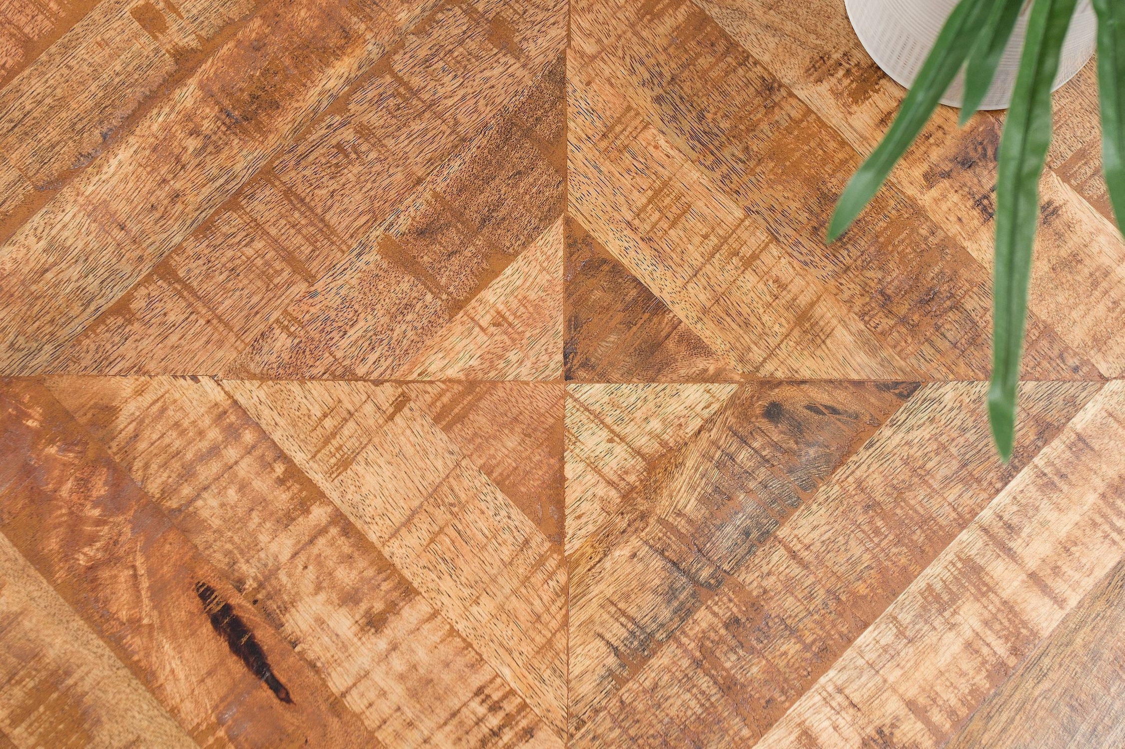 Beistelltisch Mango Holz Metall 60 x 60 cm Fußboden, Bodenbeläge, Holz, Innenarchitektur, Hartholz