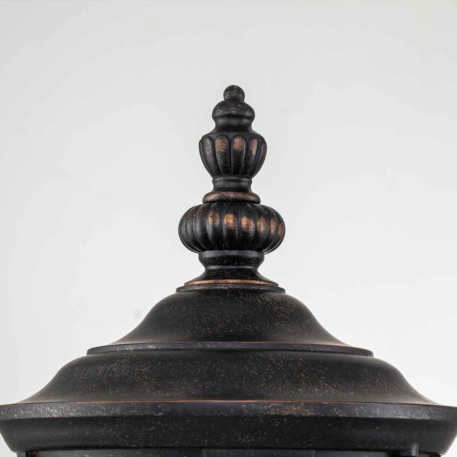 Außenwandleuchte Glas Aluminium IP44 H: 54,3 cm in Bronze Töpferei, Krug