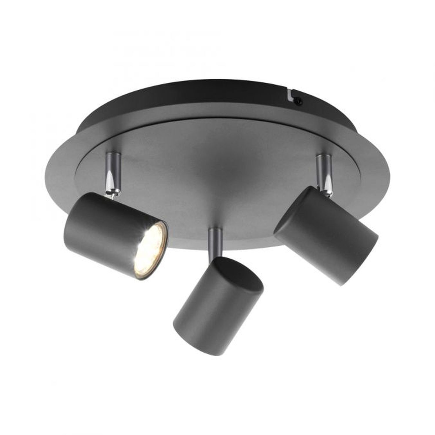 Verstellbarer Deckenspot Metall Schwarz GU10 Ø35 cm