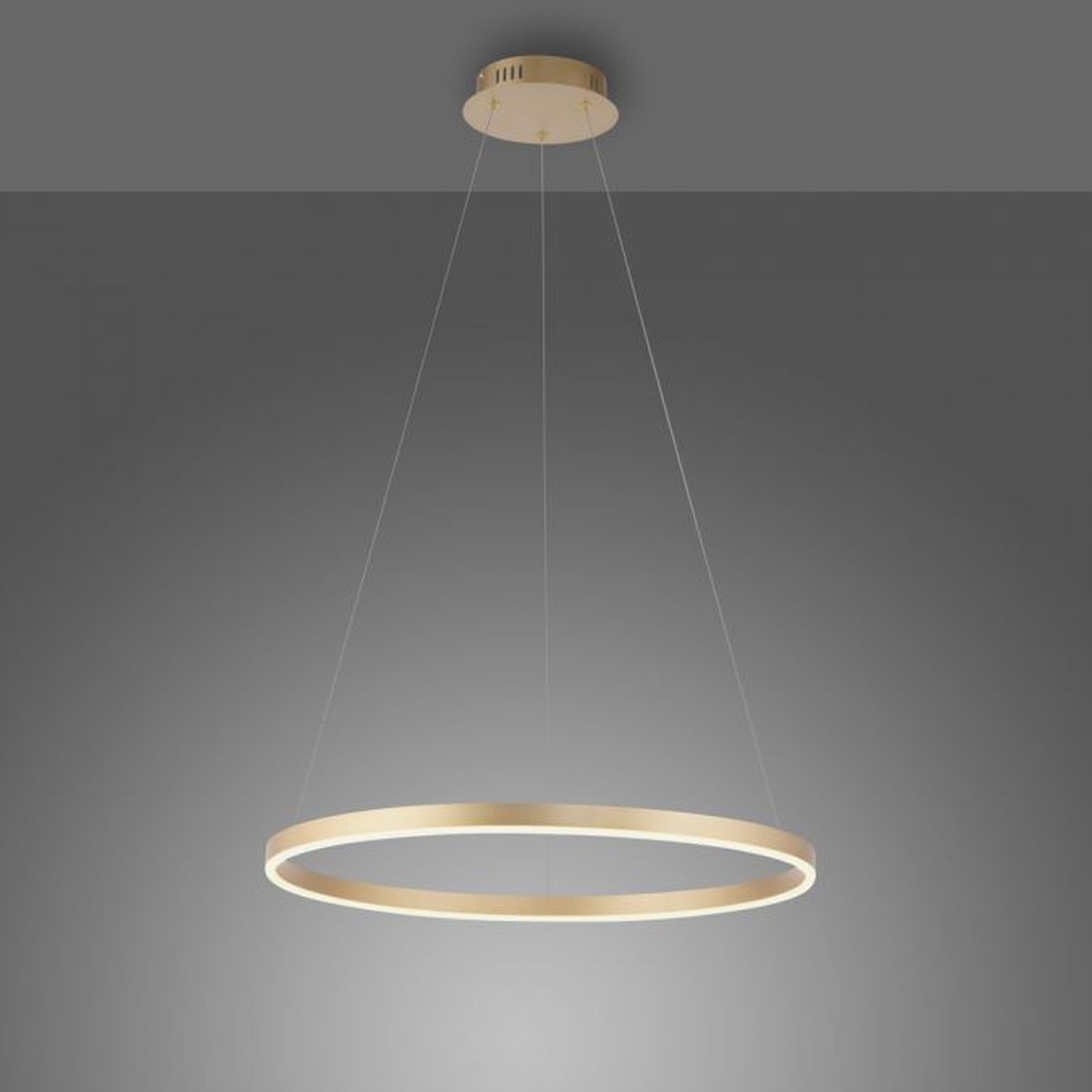 Dimmbare LED Pendelleuchte Ø58,5 cm 3000 K in Messing Leuchter, Lampe