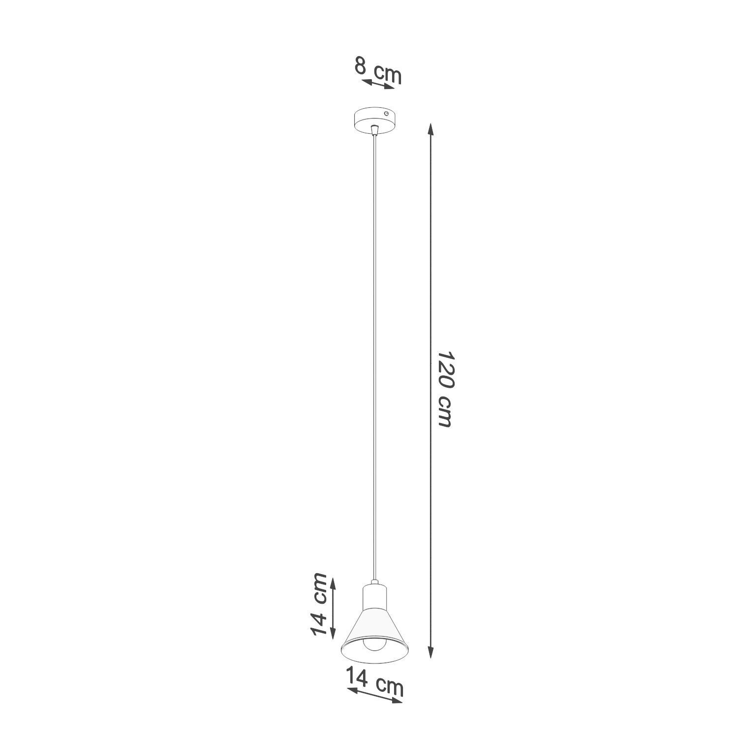 Pendelleuchte Weiß Metall Retro Ø 14 cm schlicht E27
