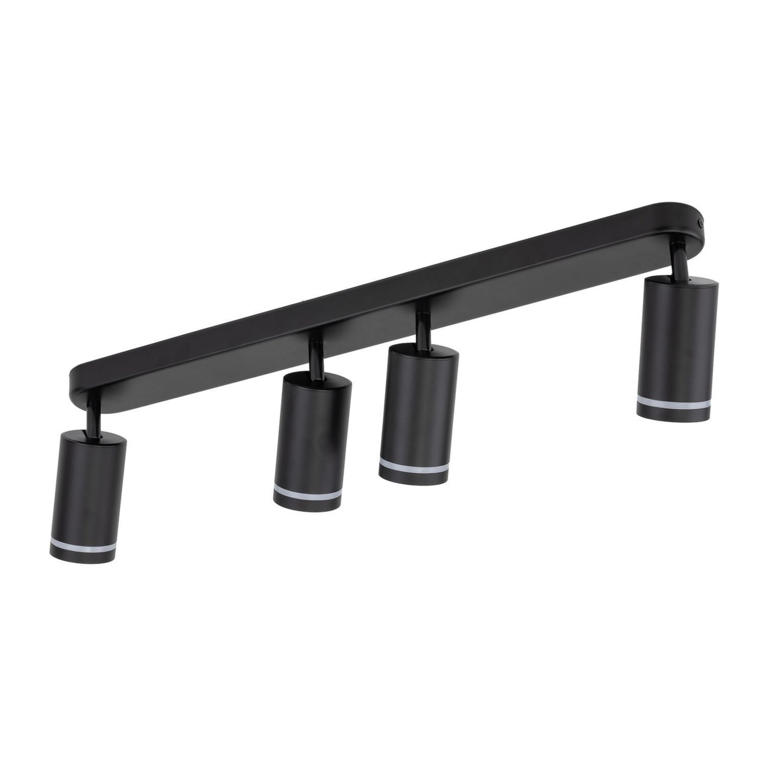 Deckenstrahler Metall Schwarz 74 cm lang 4-flammig GU10
