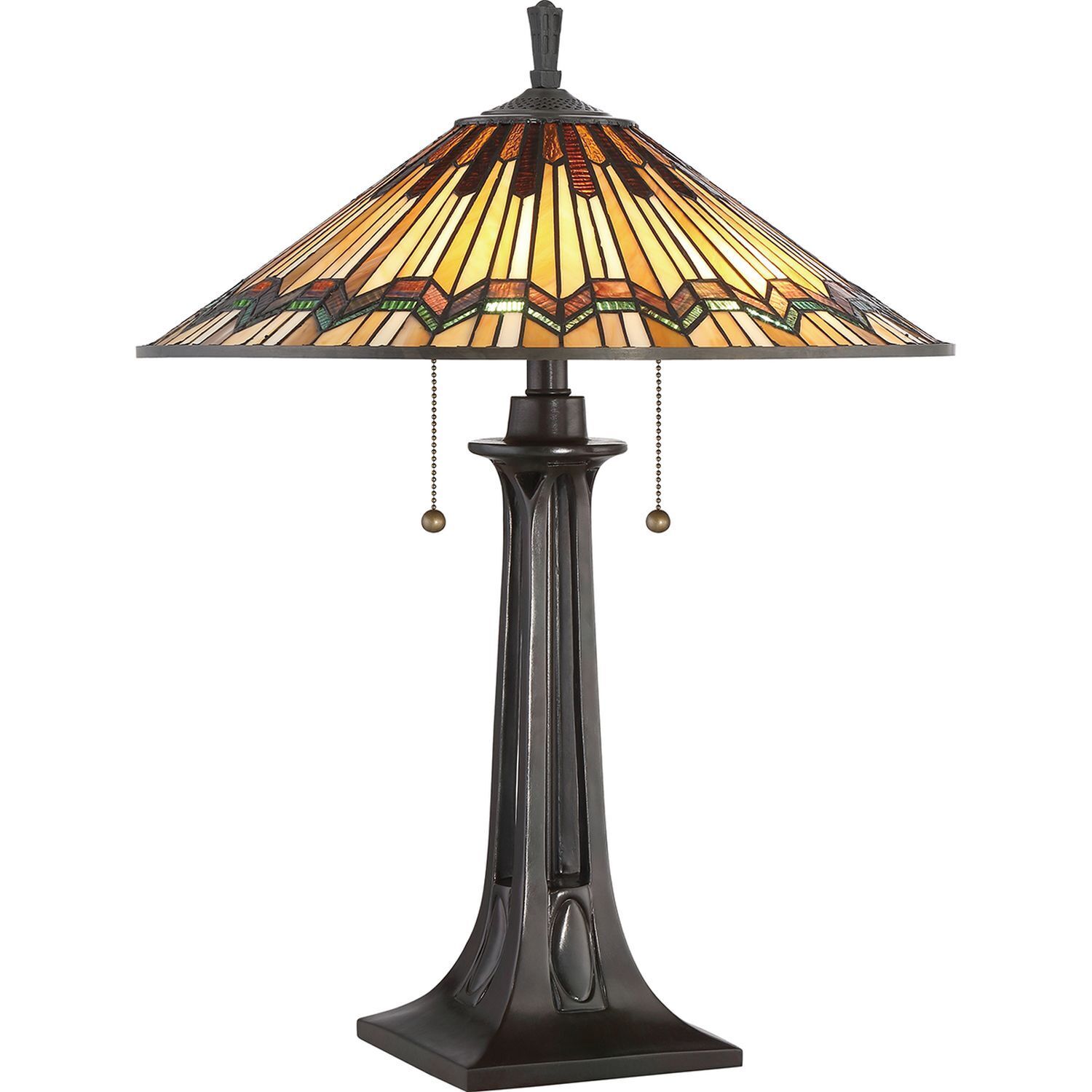 Tiffany Lampe Zugschalter 64cm hoch FARFALLA