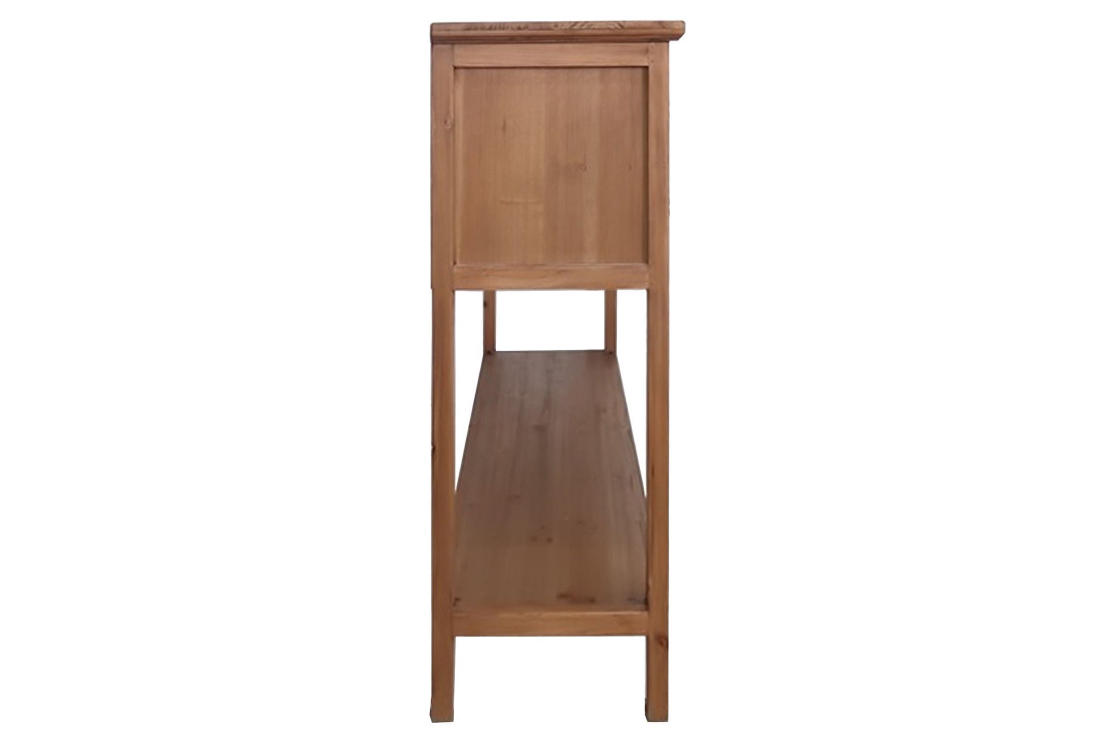Konsolentisch mit Schublade Holz (Kiefer) in Braun 125cm