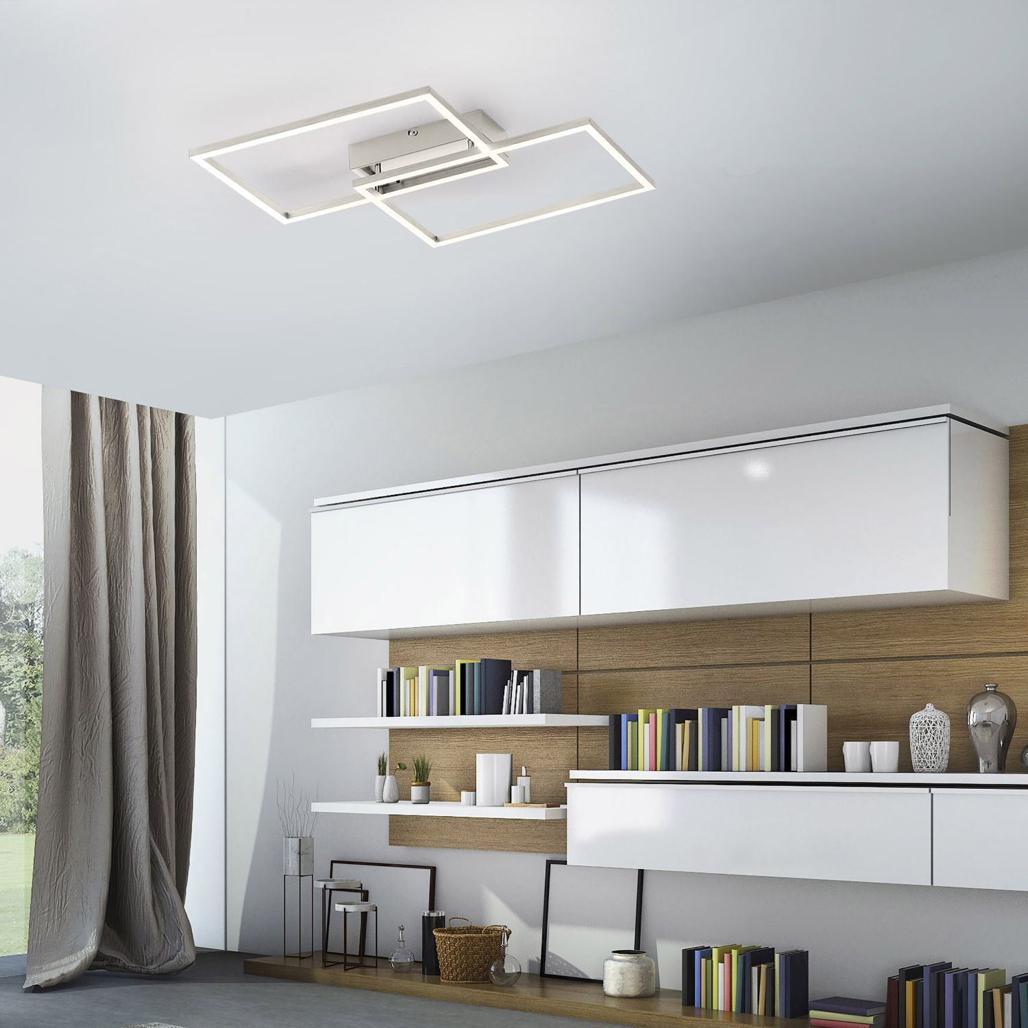 LED Deckenlampe in Stahl L:50,4 cm 2700-5000 K dimmbar