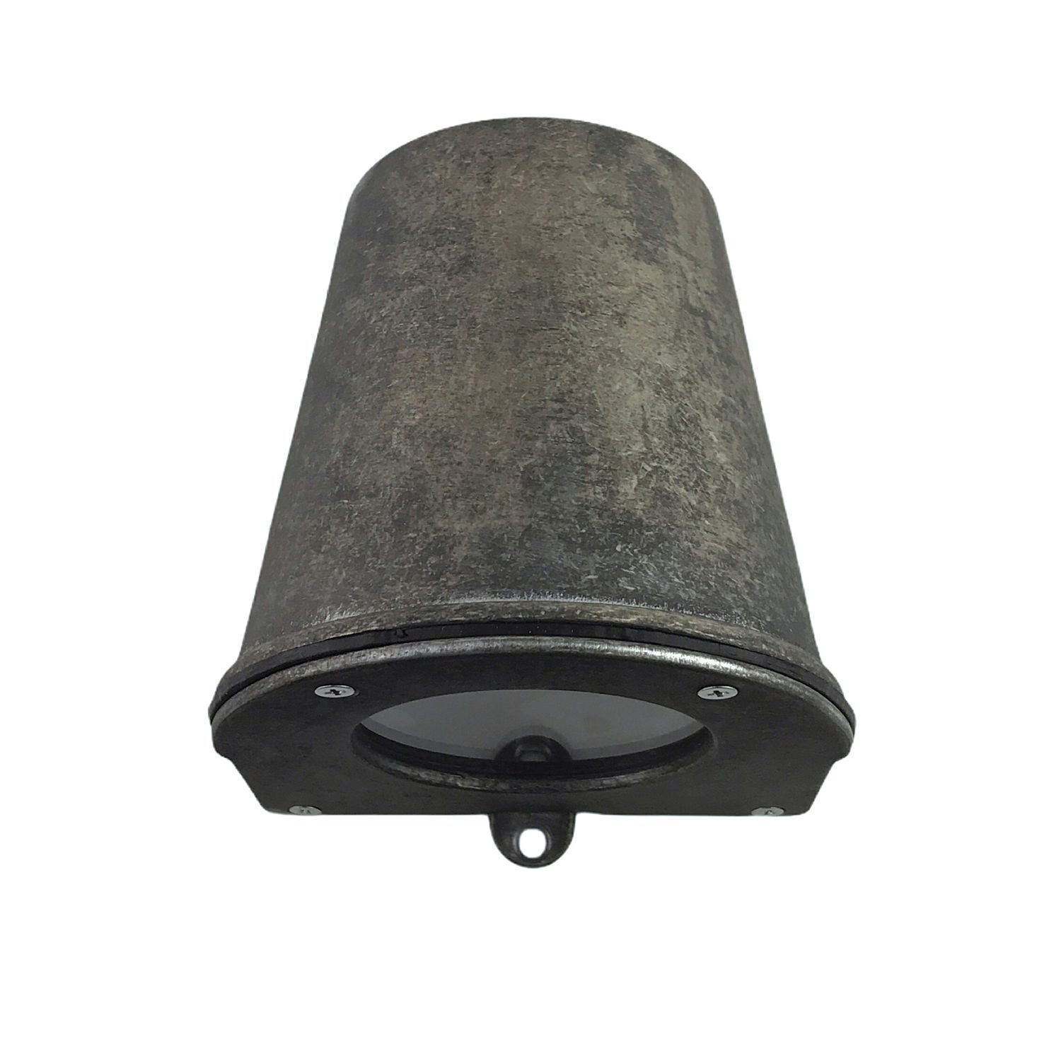 Wandlampe außen Messing GU10 IP54 H: 10 cm Downlight