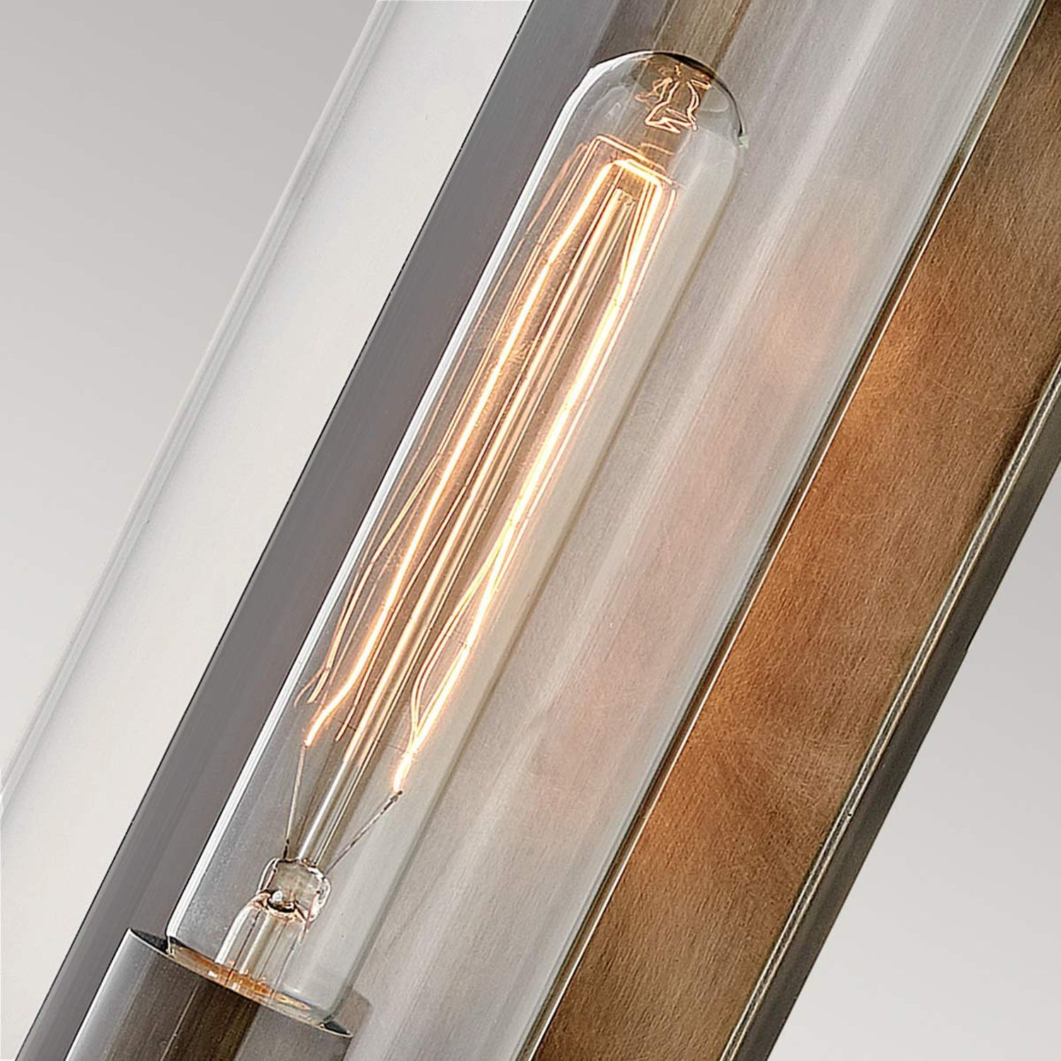 Außenwandlampe E27 IP44 35,6 cm hoch Aluminium Glas
