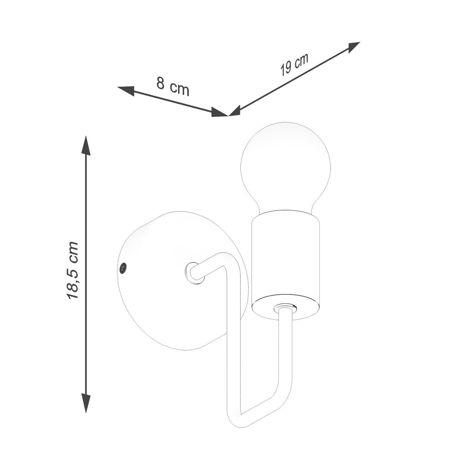 Wandleuchte, Wandleuchten, Licht, Lampenarm, Birne
