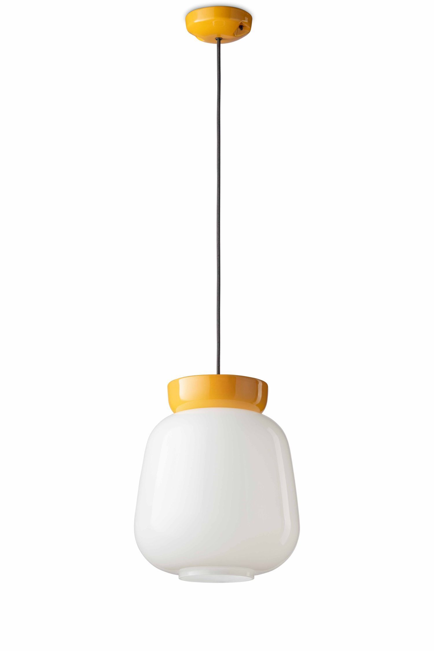 Pendelleuchte Glas Keramik E27 D: 29 cm H: max. 154 cm