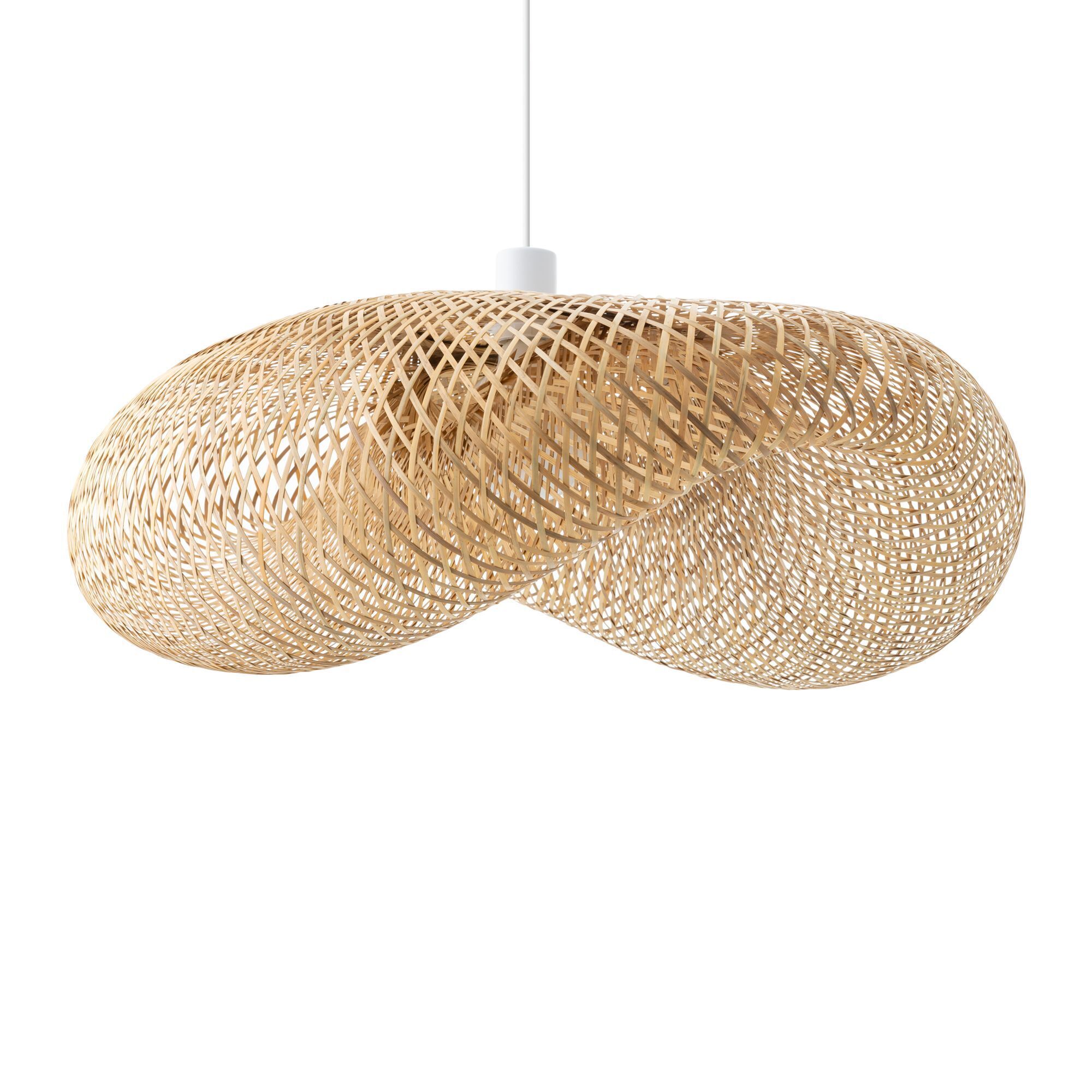 Hängelampe, Schilf, Lampe, Rattan, Korboptik