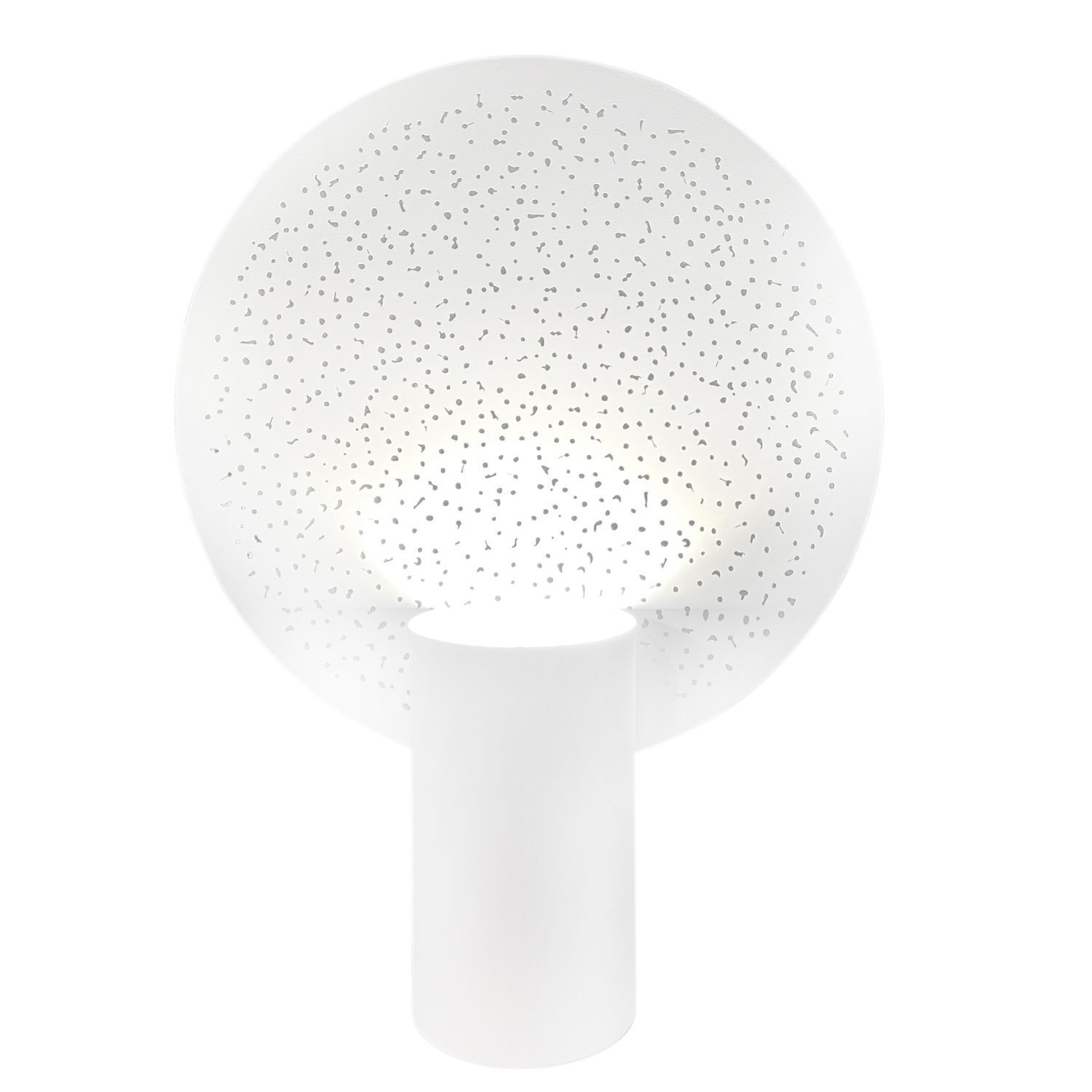 Tischlampe Weiß 50 cm hoch dekorativ Metall E27