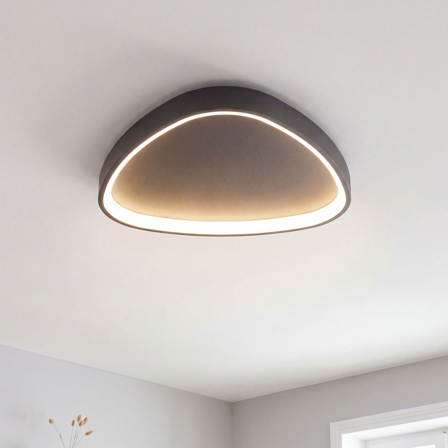 Deckenleuchte, Lichtpanel, runde Leuchte, LED, Wohnzimmerdeko