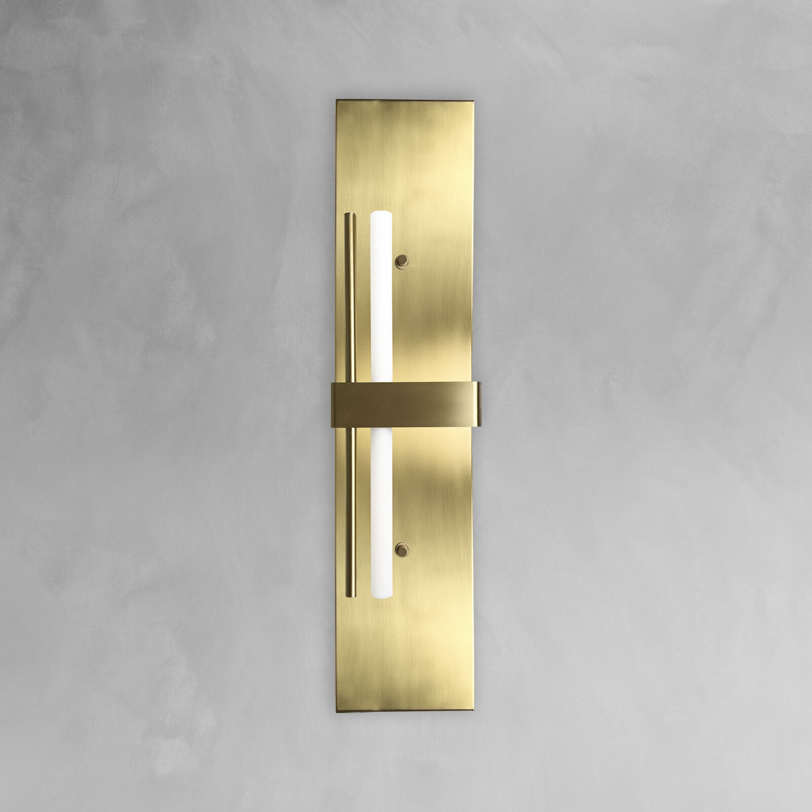 Wandlampe Messing H: 80 cm groß massiv in Bronze hell für S14d