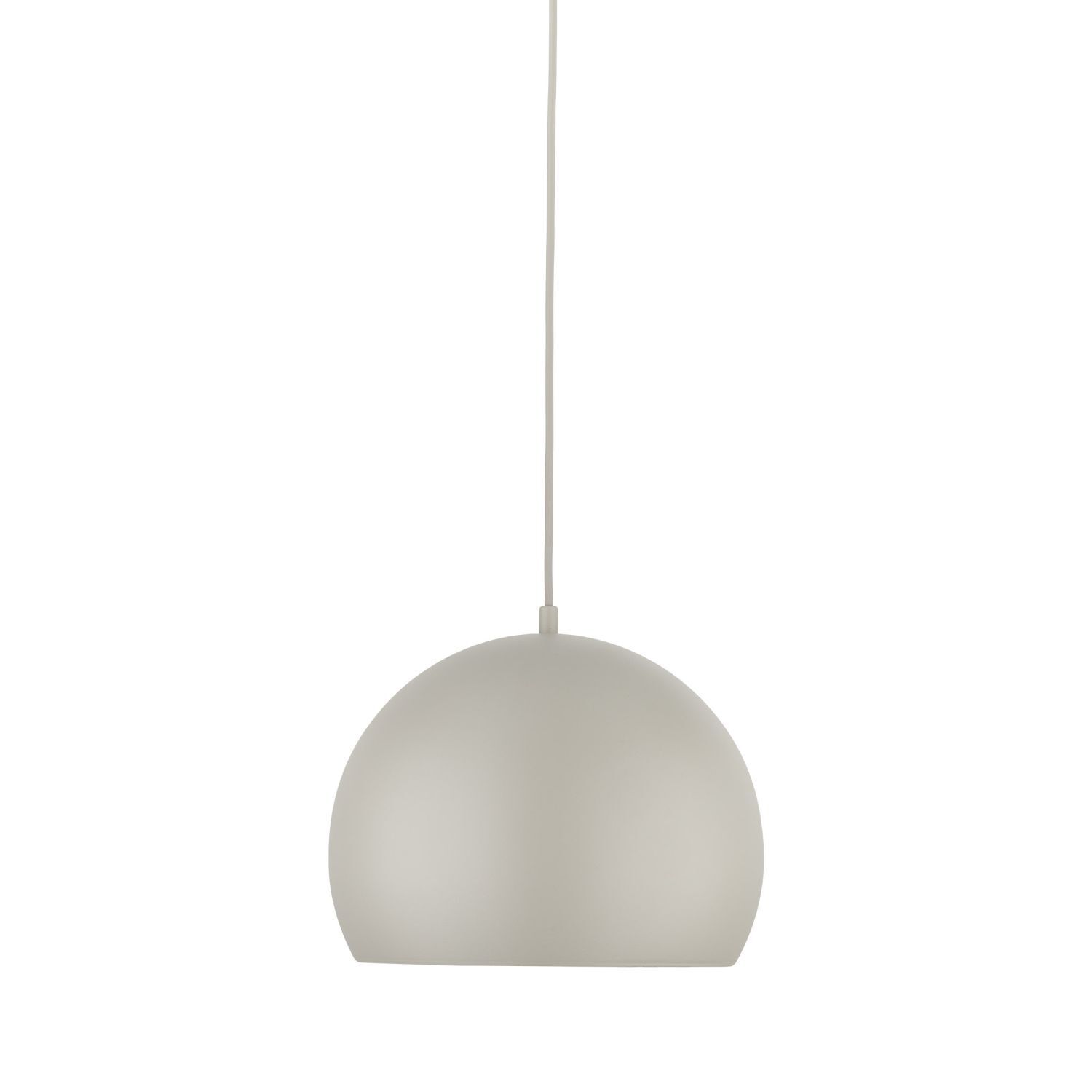 Hängelampe Metall Beige Kugel Schirm rund Ø 27 cm E27
