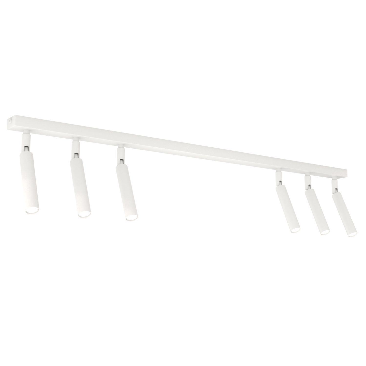 Flexibler Deckenstrahler Metall 90 cm länglich G9 Weiß