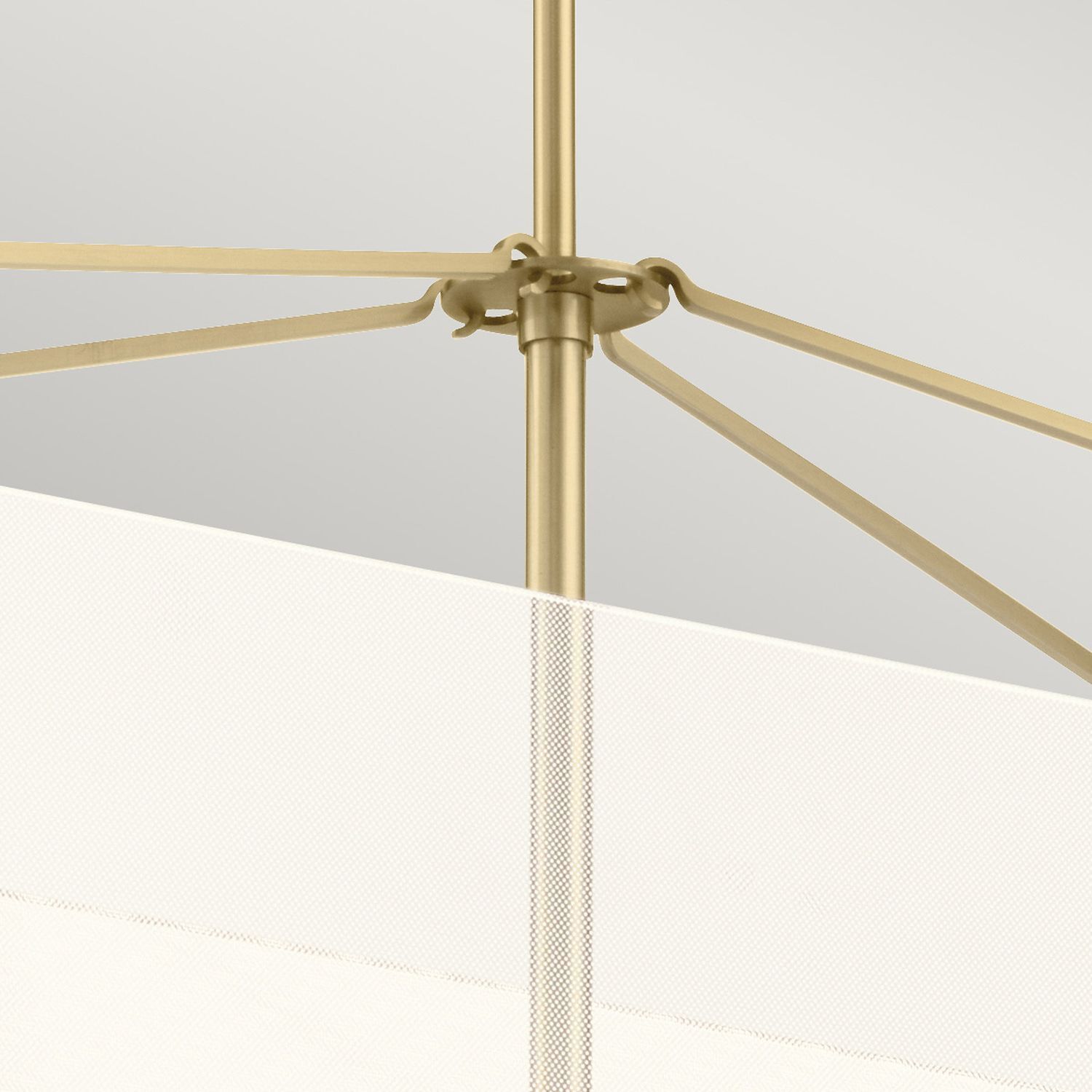 Hängelampe LED in Creme Gold B: 96,7 cm Modern Design Baldachin, Gerät, Deckenventilator, Elektrisches Gerät