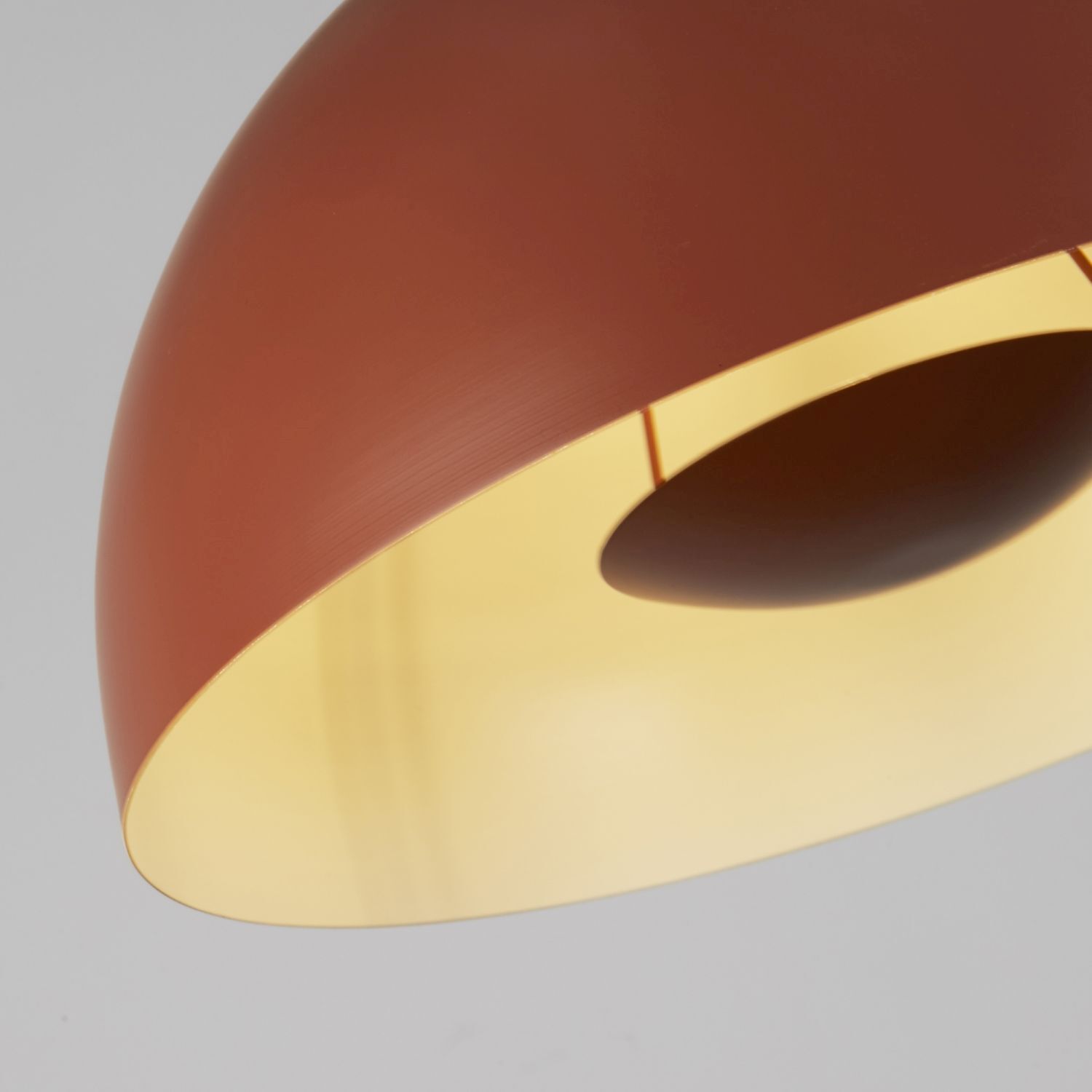 Hängelampe Loft E27 bis 60 W Ø40 cm Metall in Orange Pendel, Lampe, Wandleuchte, Metall, Glimmer