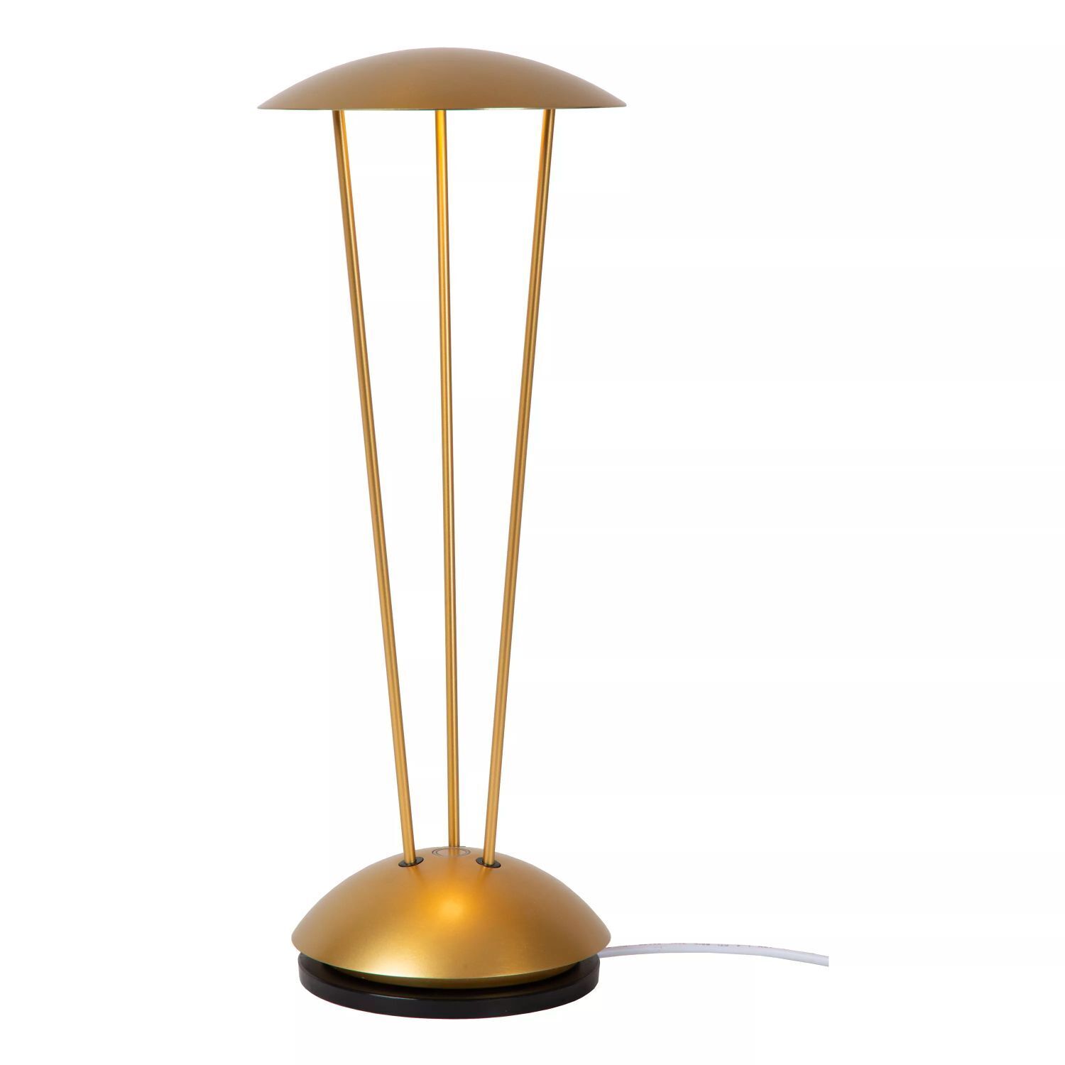 LED Akku Tischlampe Gold Ladestation IP54 2 W dimmbar