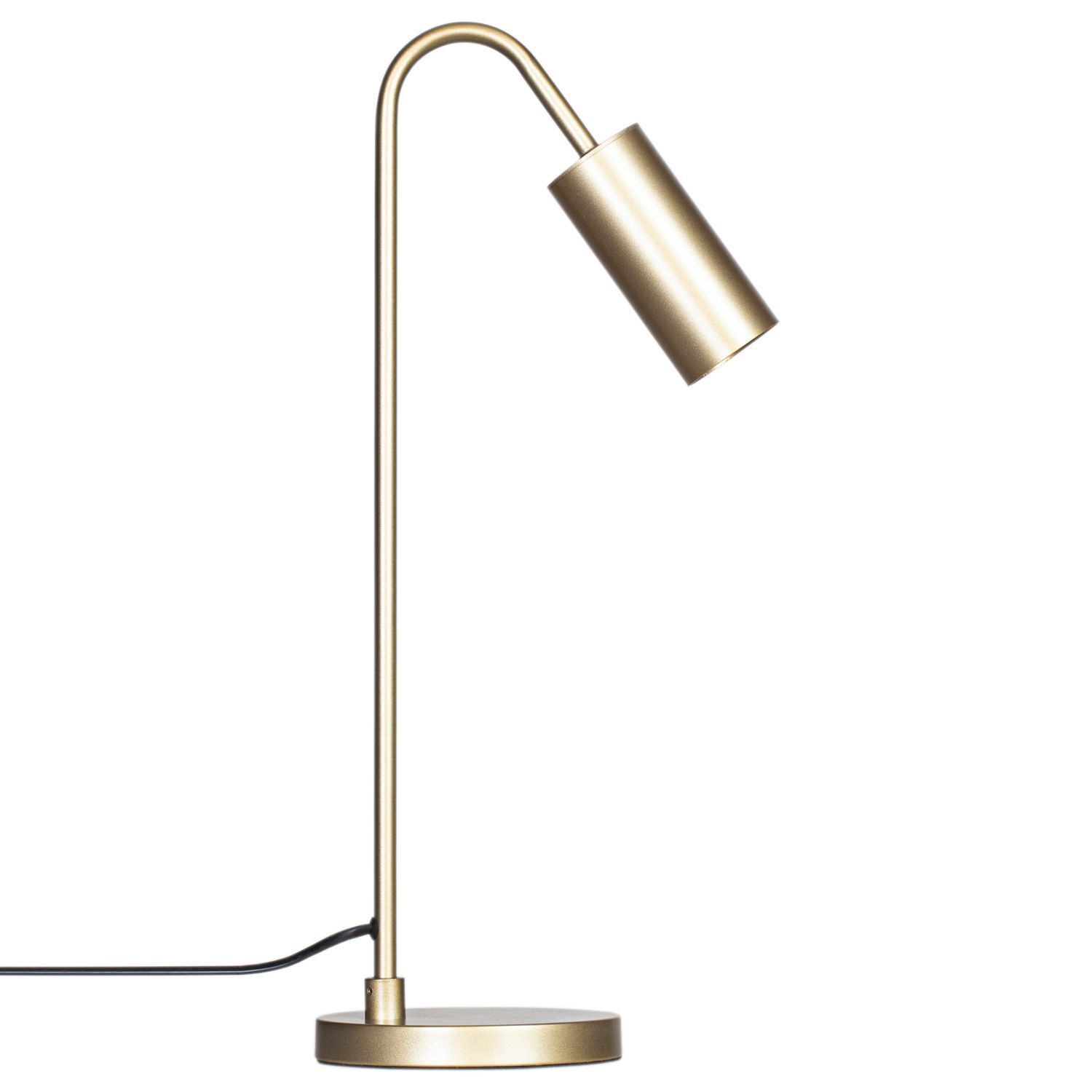 Schreibtischlampe Metall GU10 51 cm hoch in Gold matt