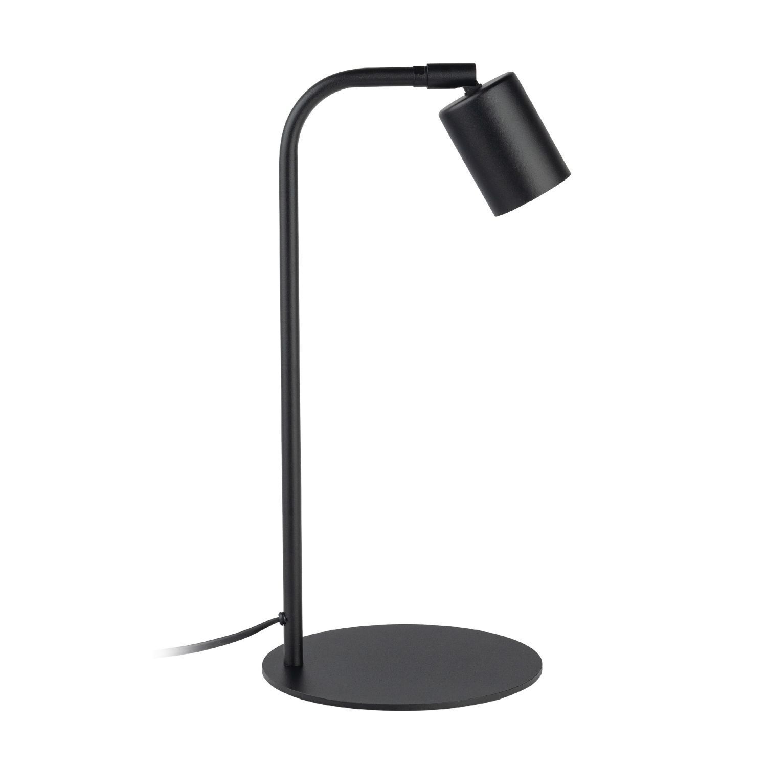 Schreibtischlampe Metall 40 cm klein Schwarz verstellbar