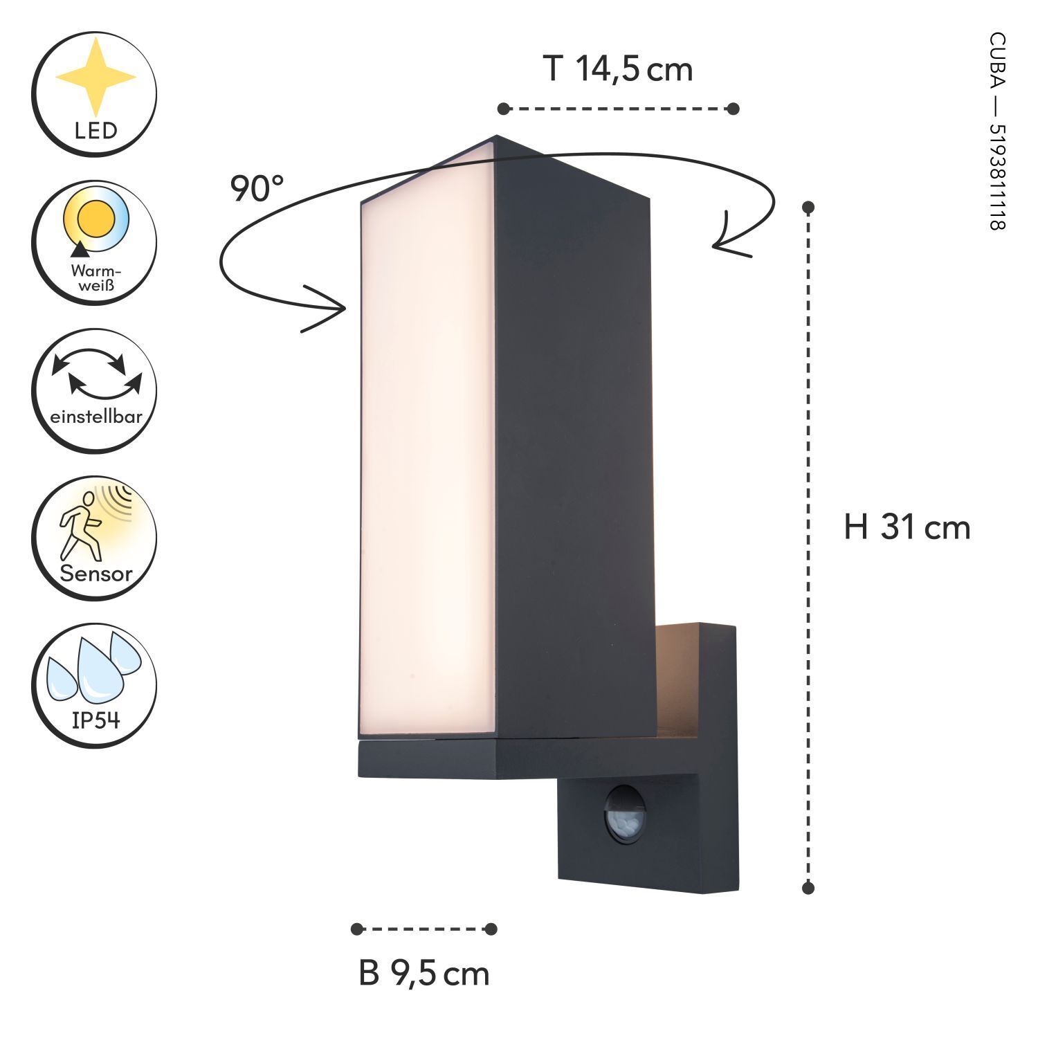 Leuchte, Lampe, Postfach