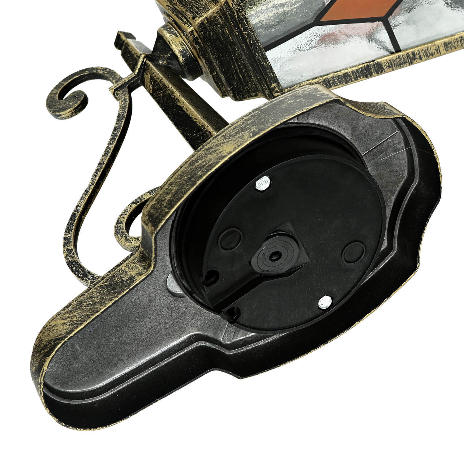 Tiffany Stil Lampe außen Gold Antik E27 SALZBURG Helme