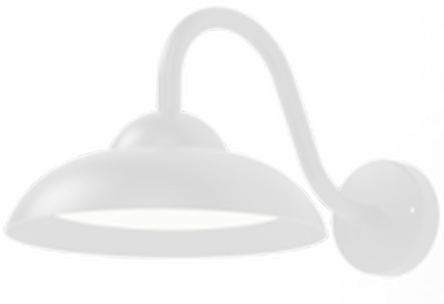 LED Wandleuchte außen Aluminium 25 cm breit IP54 Weiß Lampe