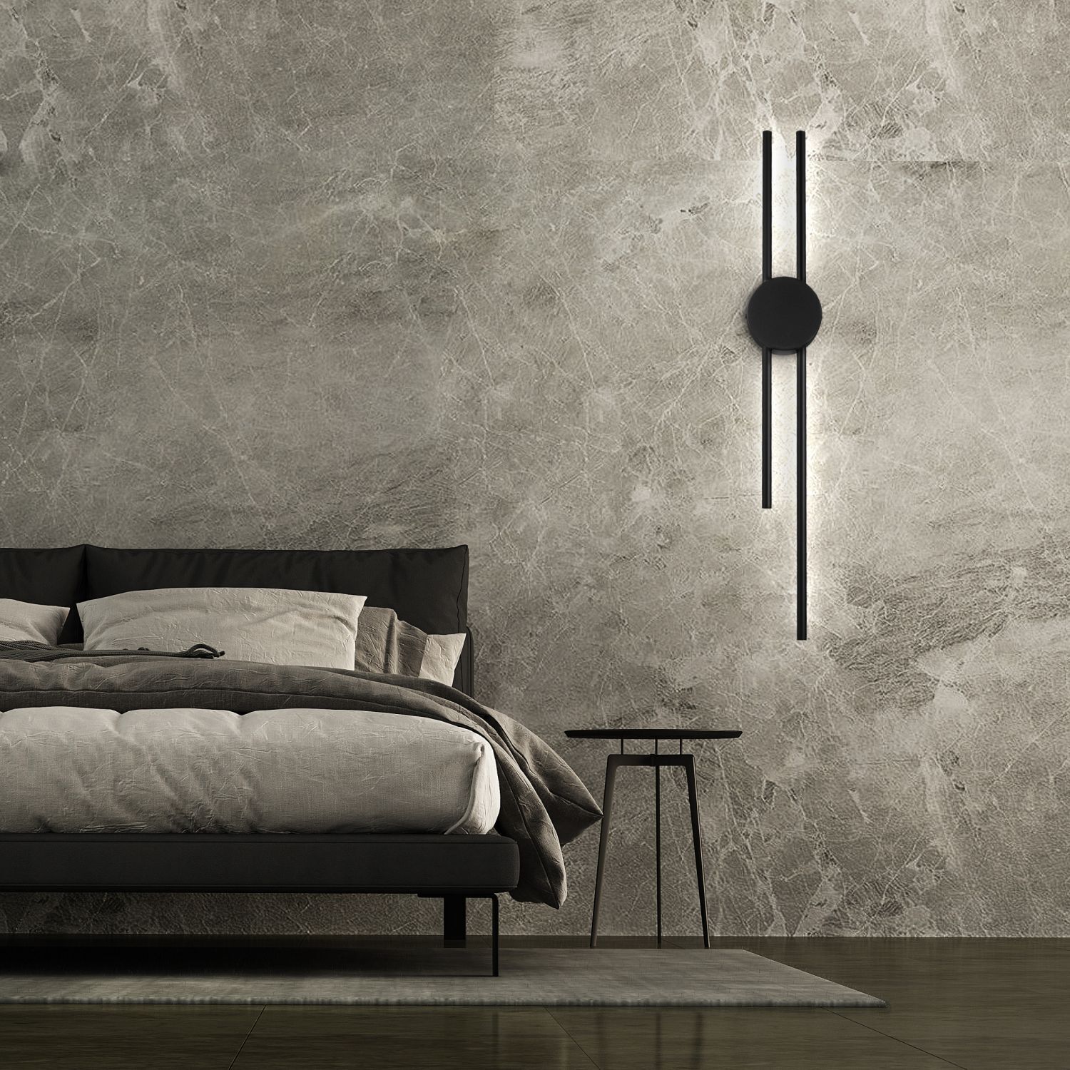 Mauer, Innenarchitektur, Bett, Fußboden, Lampe