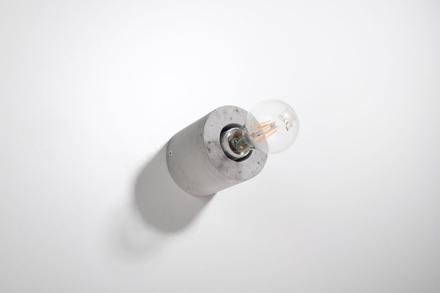 Runde Betonlampe Wand Ø10cm klein für E27 Wandleuchte