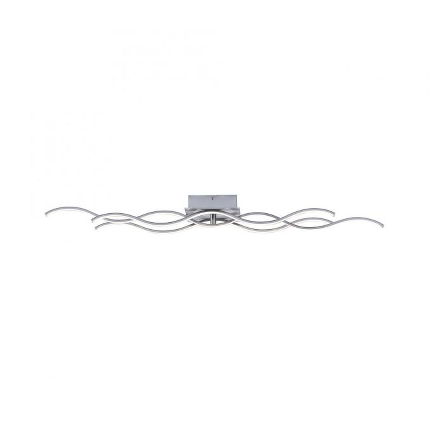 LED Deckenlampe Wellen Metall in Stahl 3000 K Modern