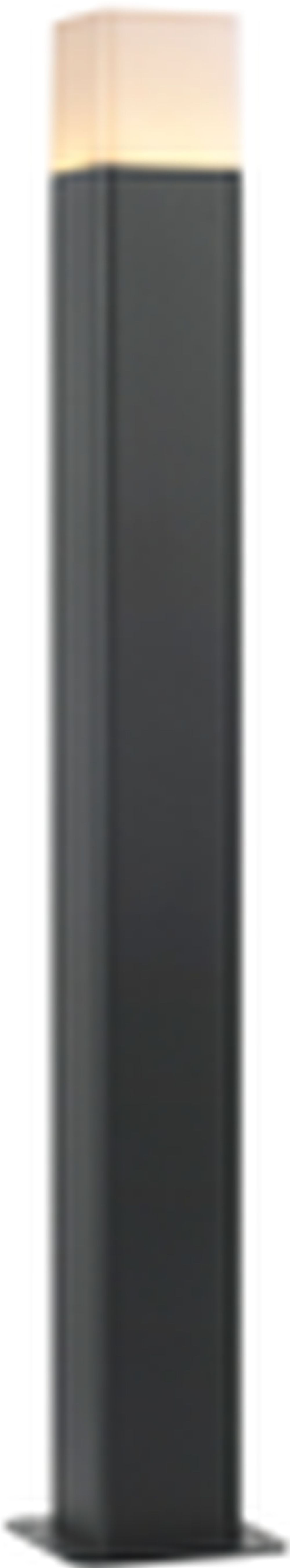 Pollerleuchte LED Aluminium 50 cm IP44 Schwarz Weiß