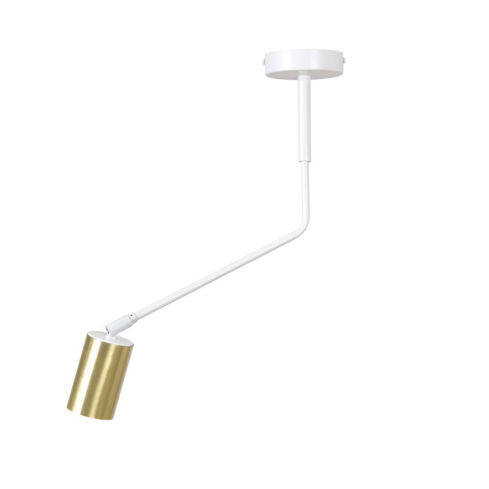 Deckenstrahler Weiß Gold GU10 Modern Wohnzimmer