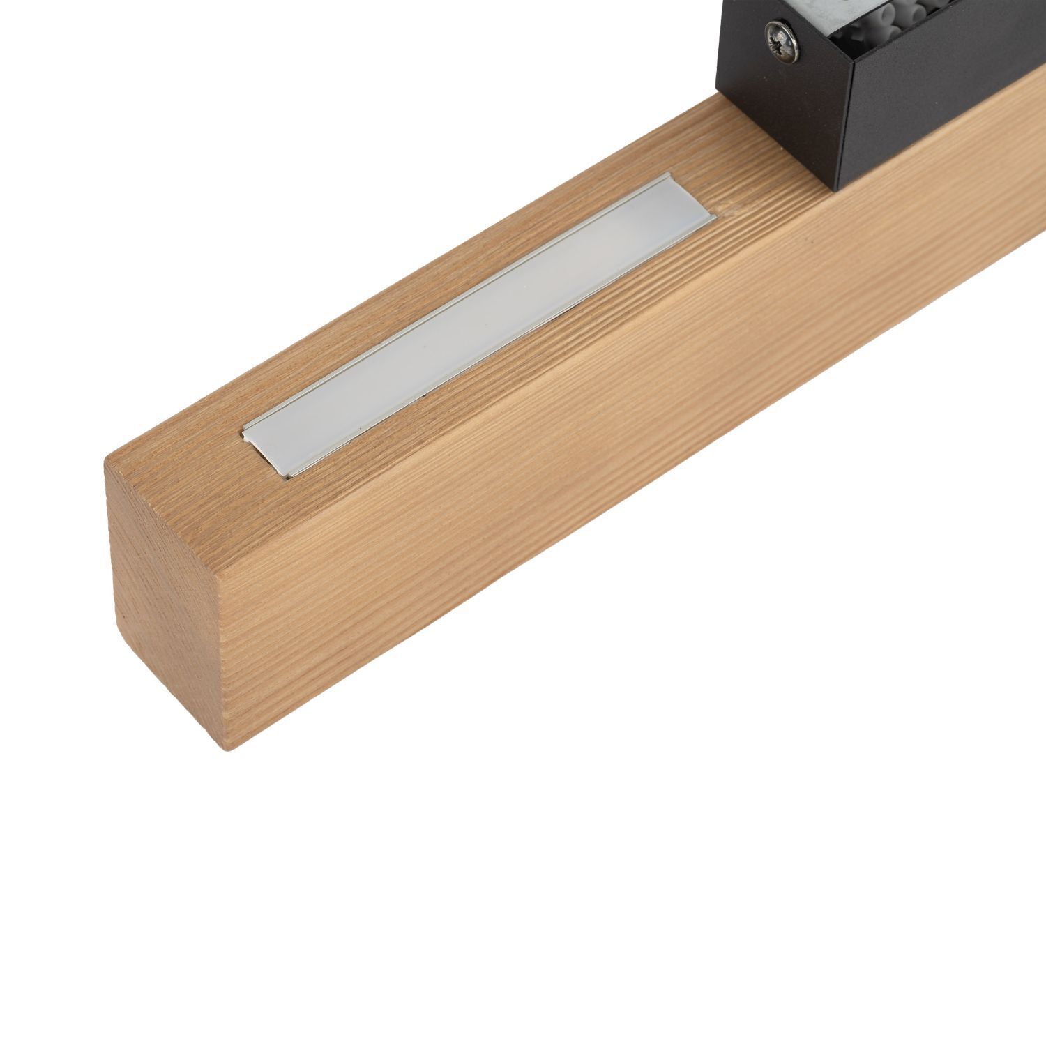 LED Wandlampe Holz Metall indirektes Licht 3000 K H: 31 cm Keil