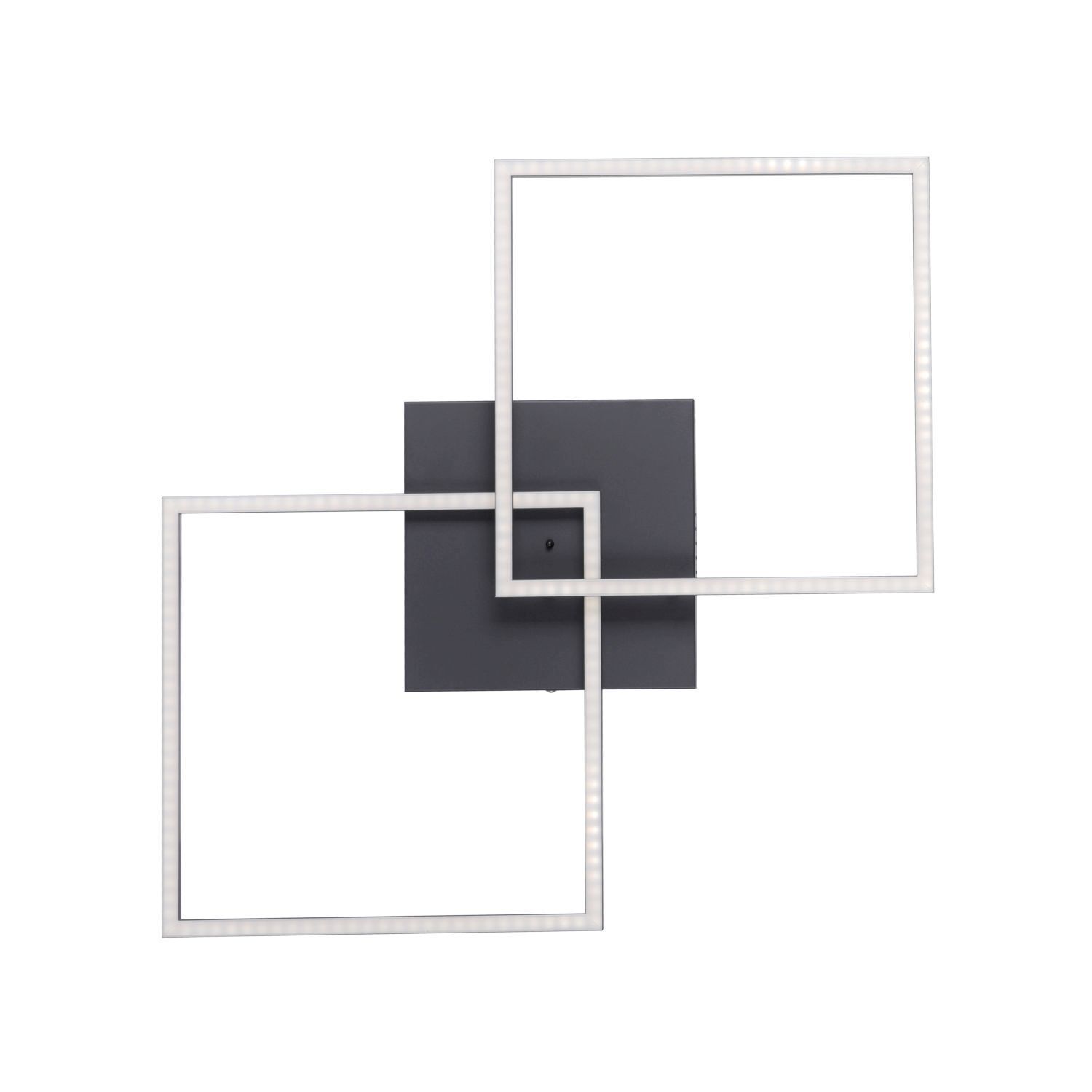 Schwarze LED Deckenleuchte L:53 cm 2700-5000 K dimmbar