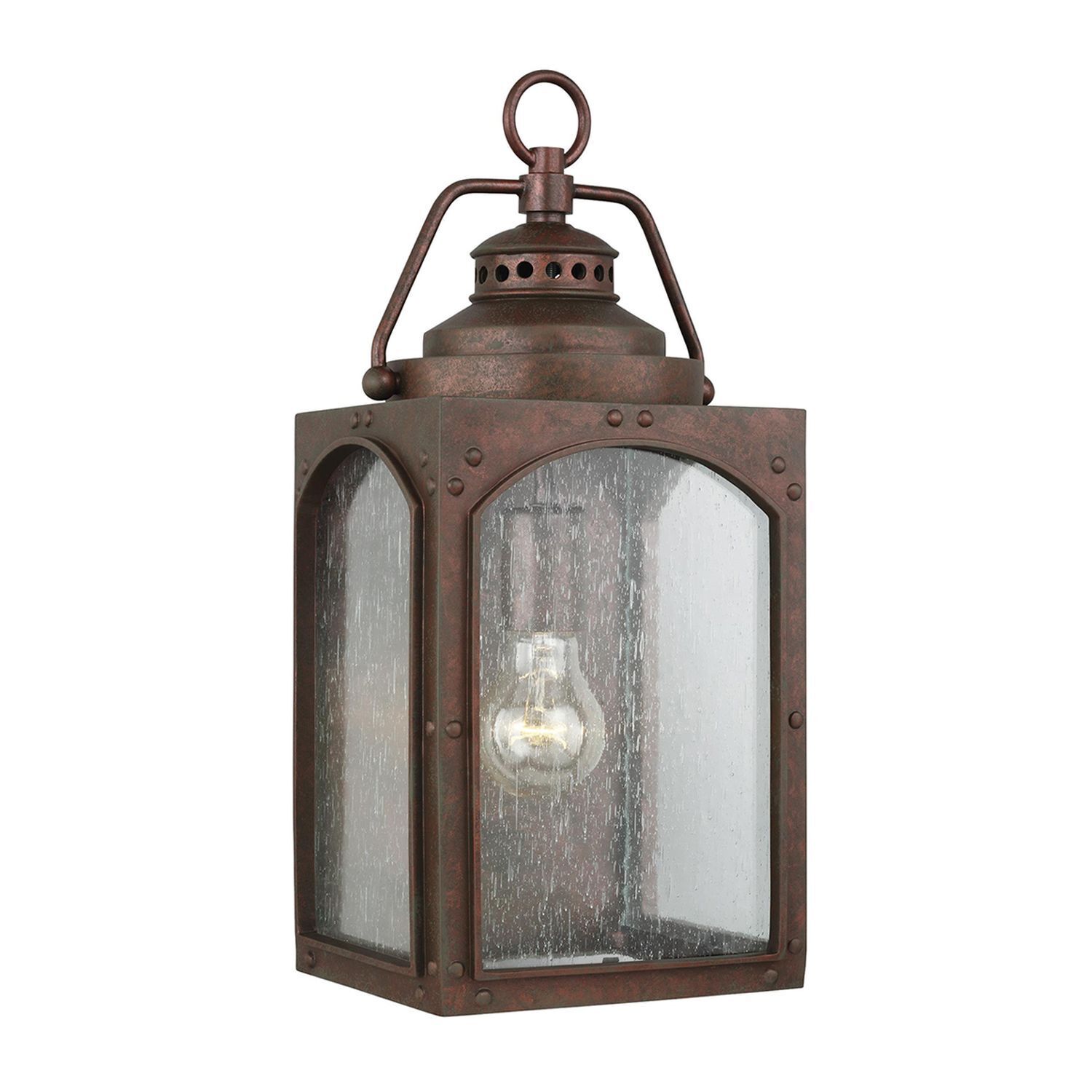 Außenlampe Wand in Kupfer antik E14 IP44 Garten Haus