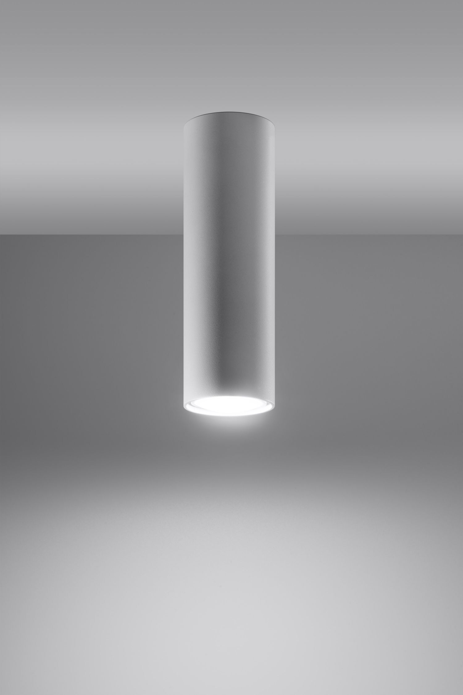 Deckenlampe schmal Ø 6 cm Modern Metall Weiß GU10