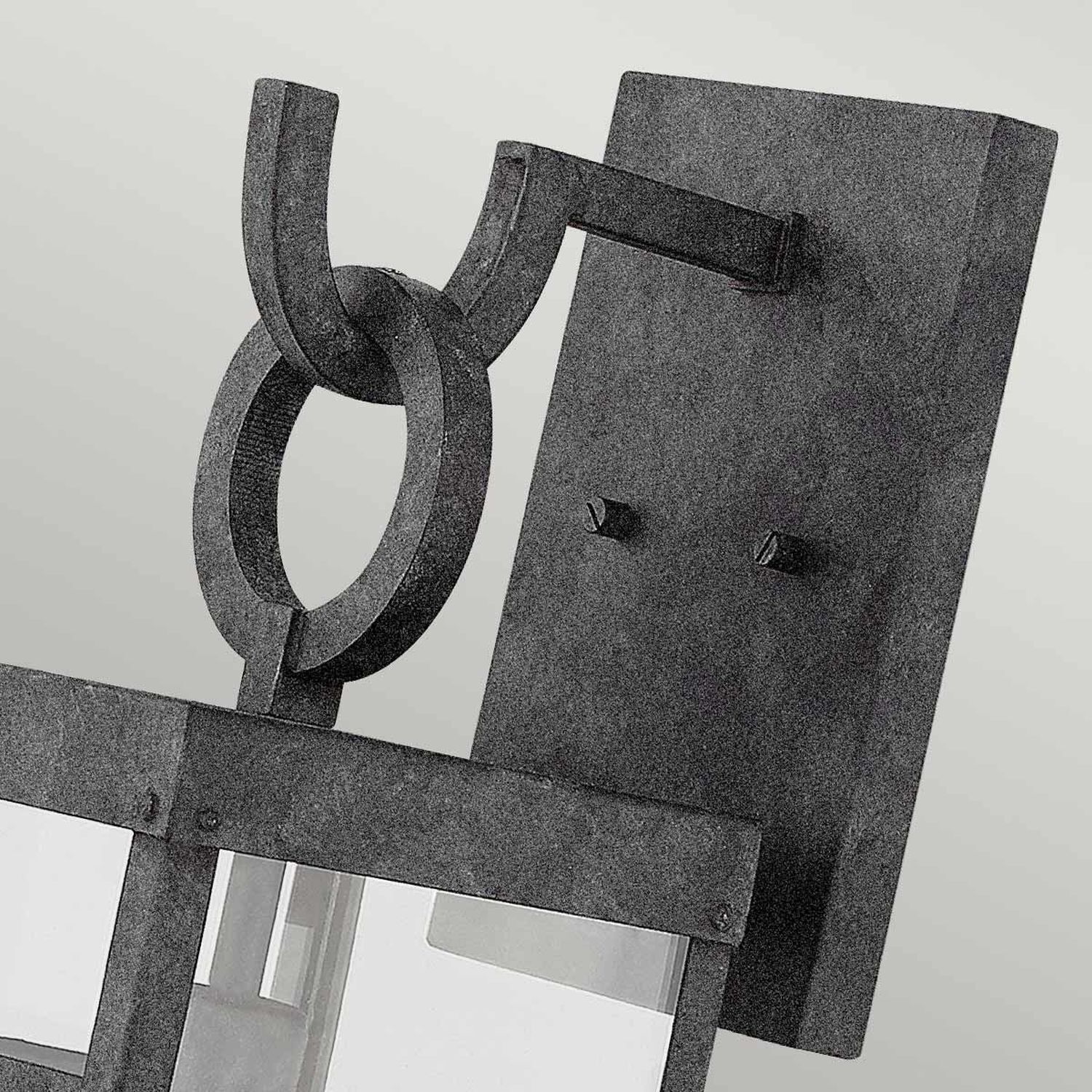 Schmiedeeisen, Skulptur, Kunstwerk, Ringe, Holzstuhl