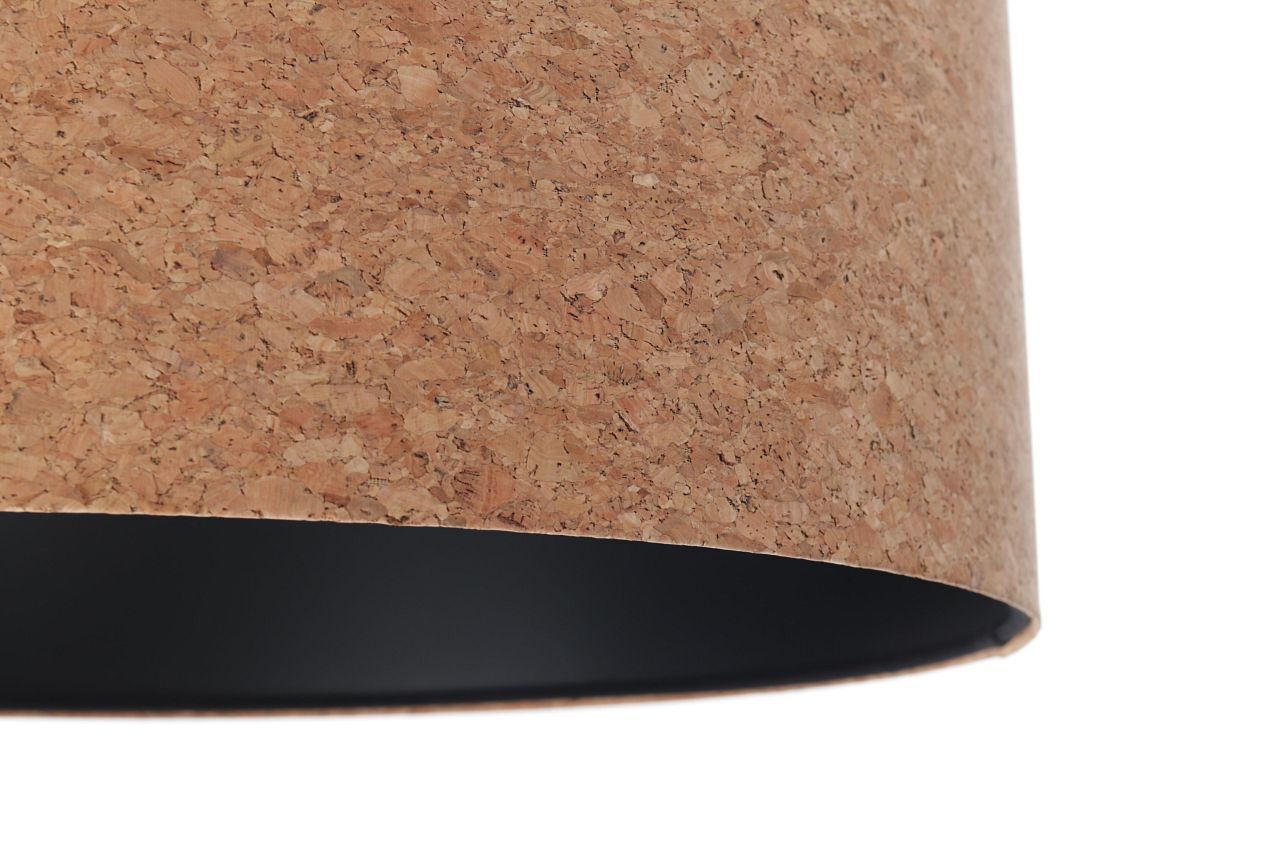 Hängelampe E27 Ø 50 cm Natur Schwarz Kork Modern