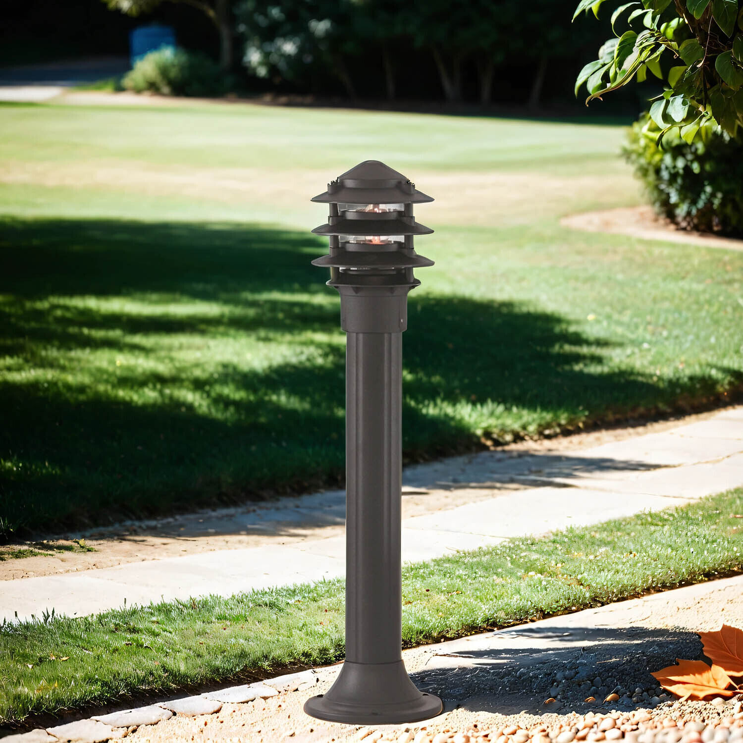 Moderne Außen Stehleuchte Wegelampe E27 BOLLARDS Gras, Pflanze