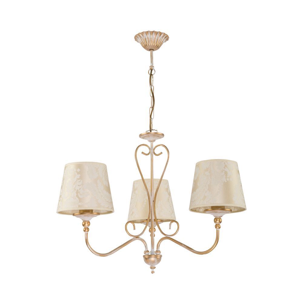 Kronleuchter GANARA in Shabby Gold Barock Motiv