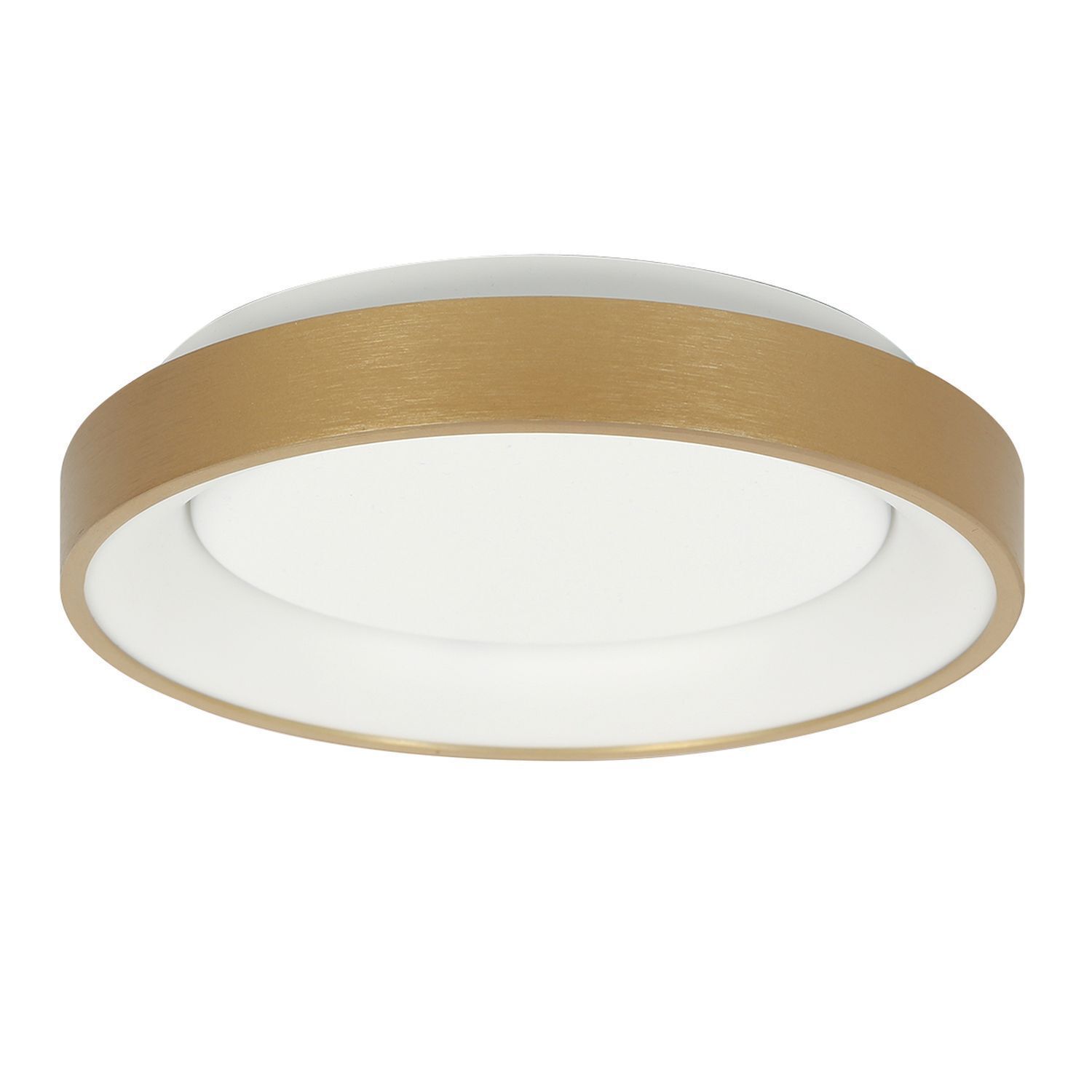 LED Deckenleuchte in Gold Weiß Ø38 cm 30 W gemütlich