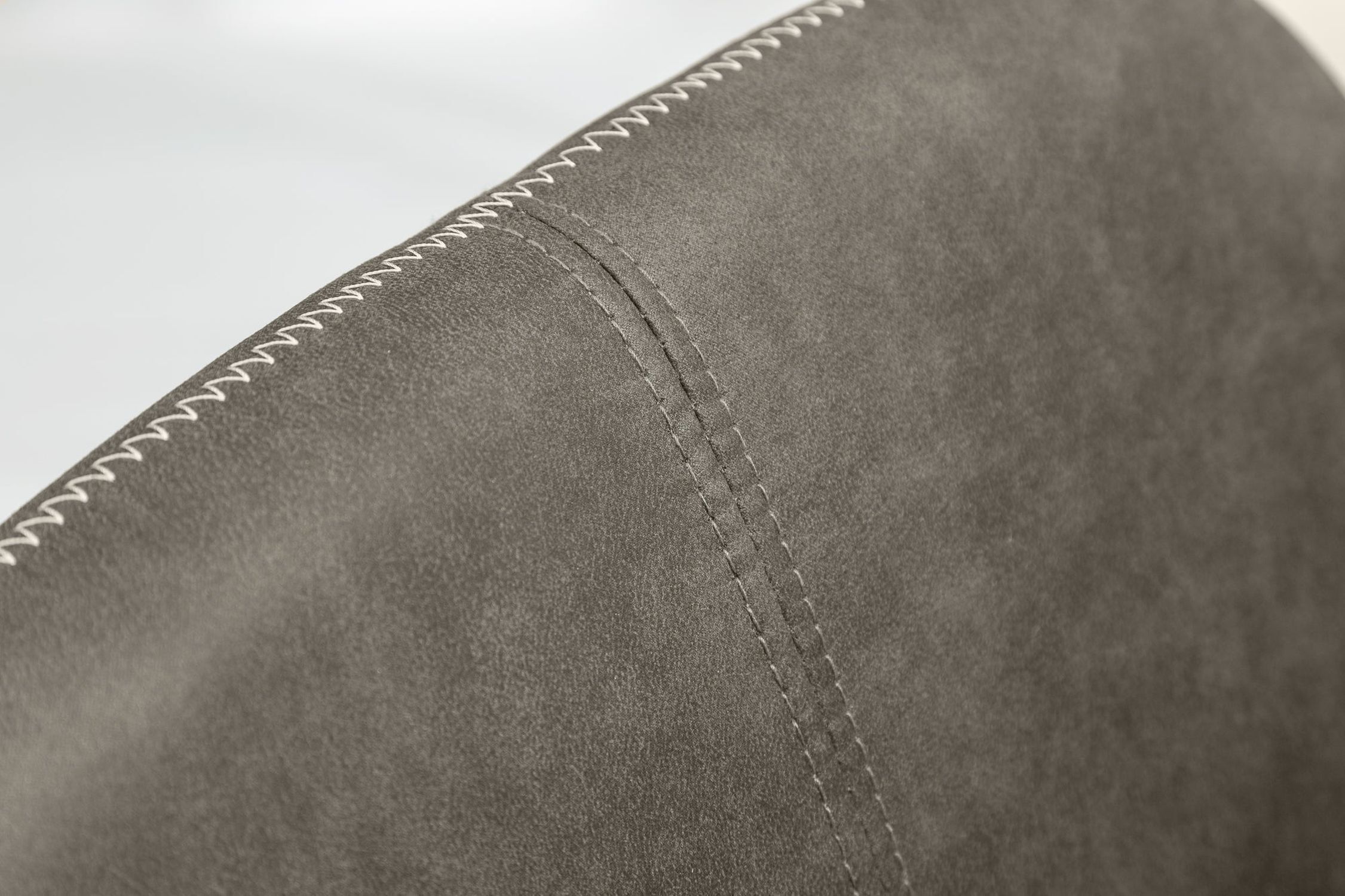 Esszimmerstuhl Taupe Schwarz Bauhaus Stoff Metall LILLE