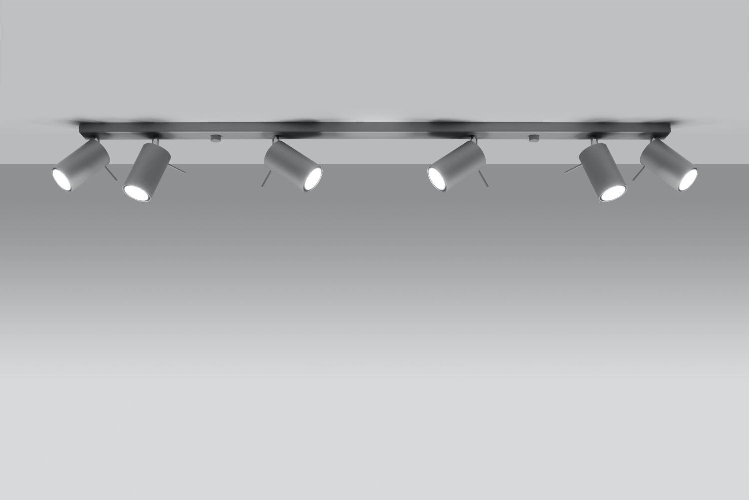 Großer Deckenstrahler ETNA 120 cm lang Metall 6x