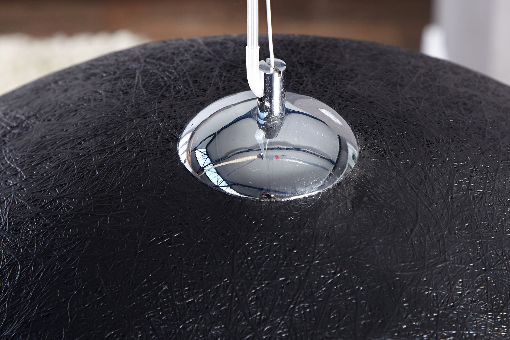 Pendelleuchte Ø50cm rund Modern Design Gold schwarz Sphäre, Zubehör