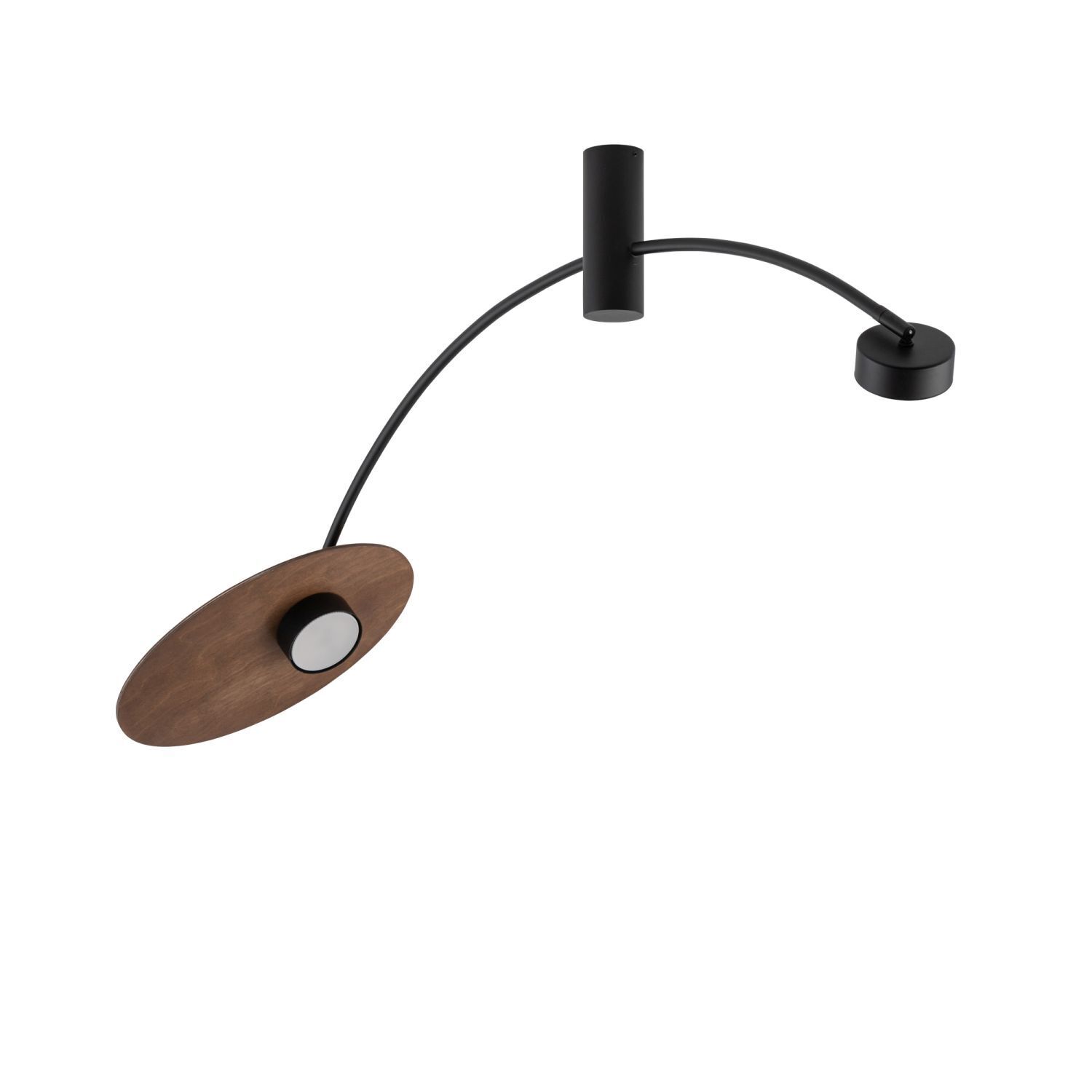 Deckenlampe 2-flammig GX53 Schwarz Holz B: 110 cm