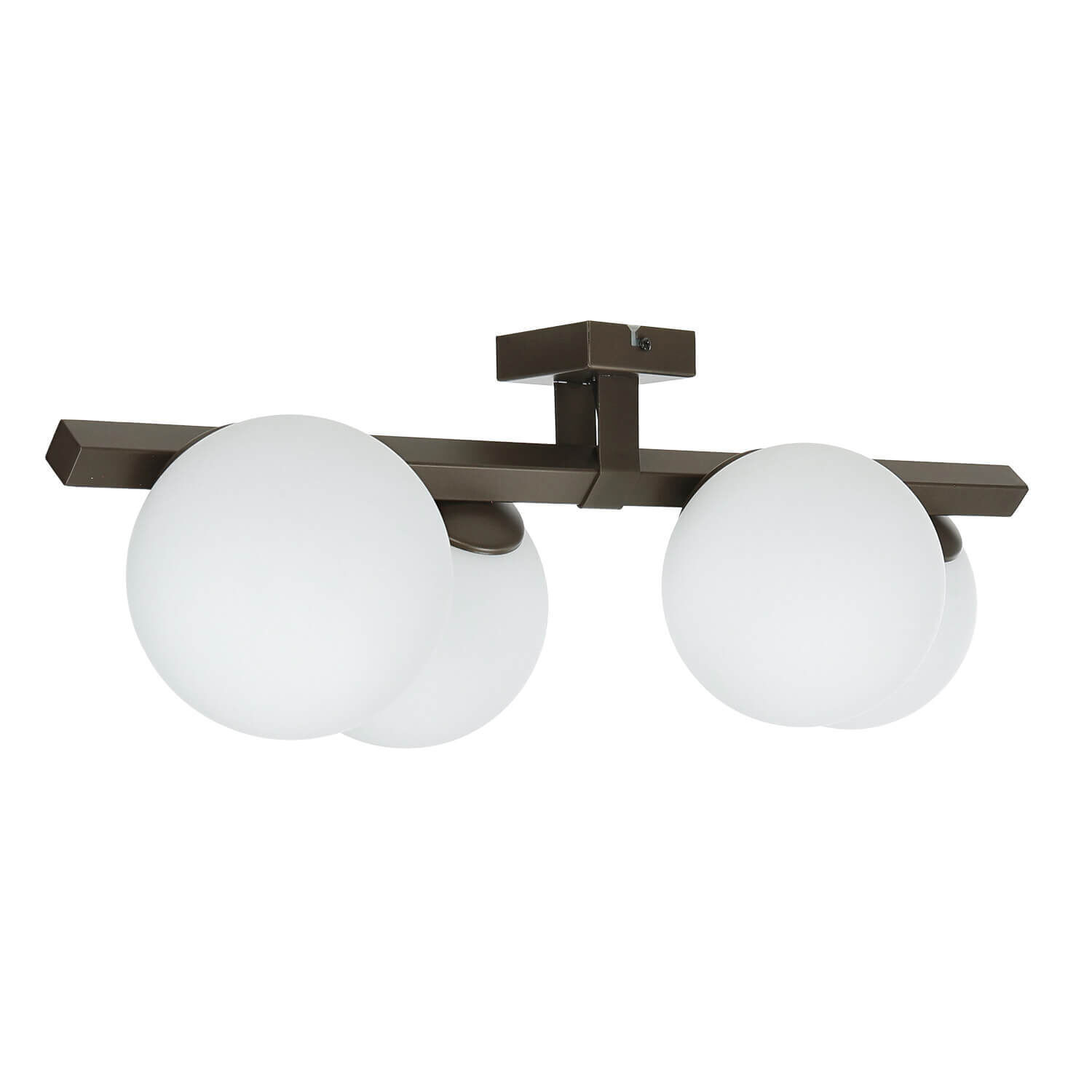 Deckenlampe Glas satiniert L:70 cm in Titanium Gold Leuchte, Deckenleuchte, Deckenventilator, Gerät, Elektrisches Gerät