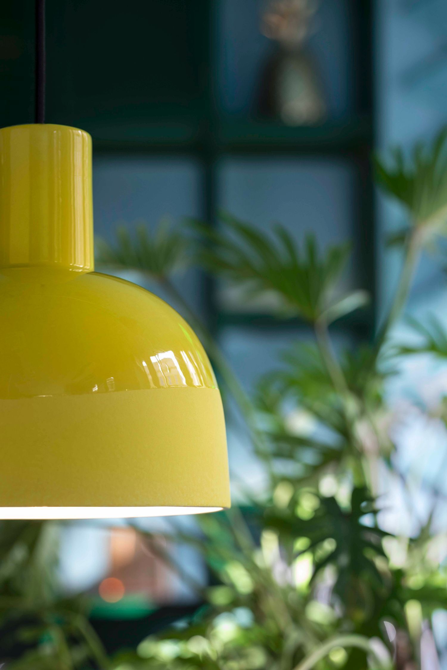 Hängelampe Keramik D: 22,5 cm H: max. 146,5 cm Gelb E27 Lampe, Beleuchtung, Lampenschirm