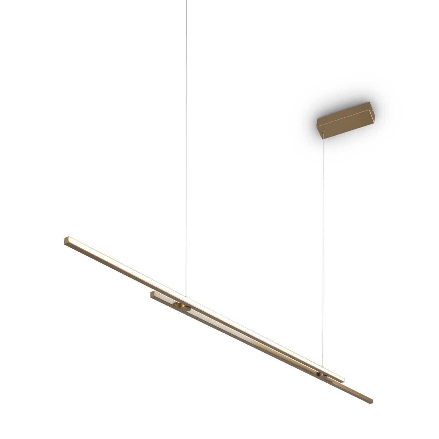 Hängeleuchte LED Aluminium H: max. 305,5 cm in Messing