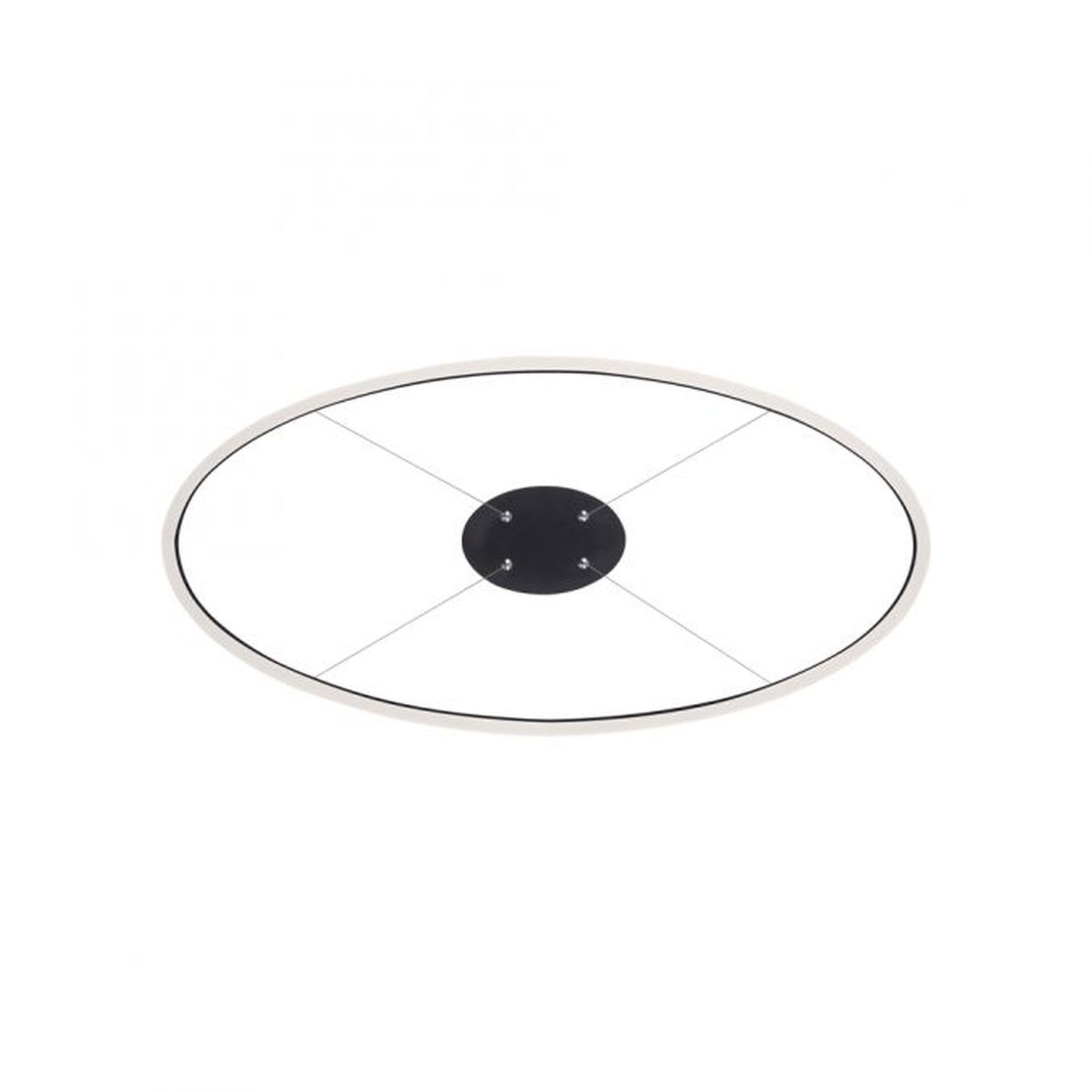 LED Pendelleuchte Anthrazit oval 3000 K L:80 cm dimmbar